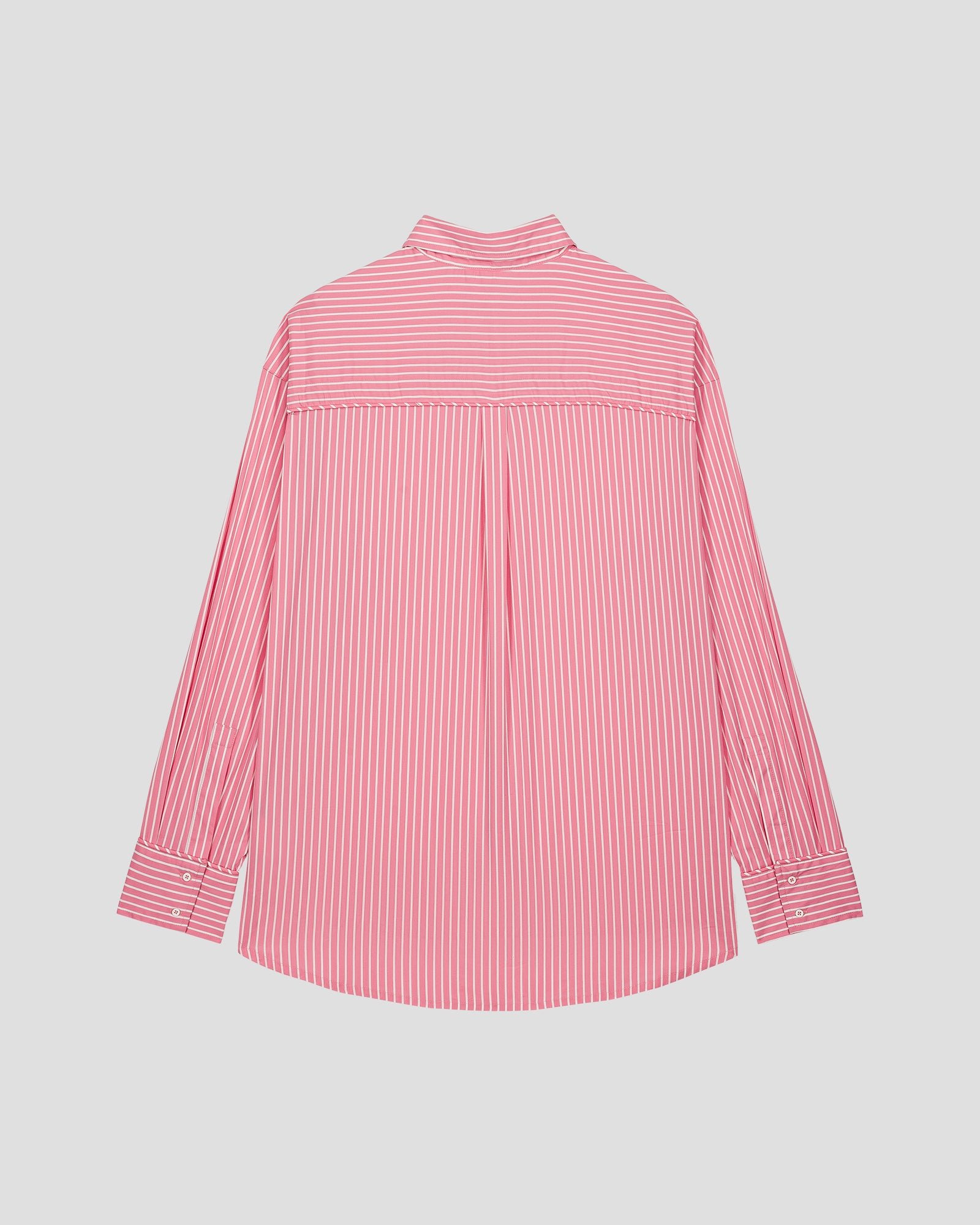 Unisex poplin shirt in duffy stripe fabric JOTT Pink