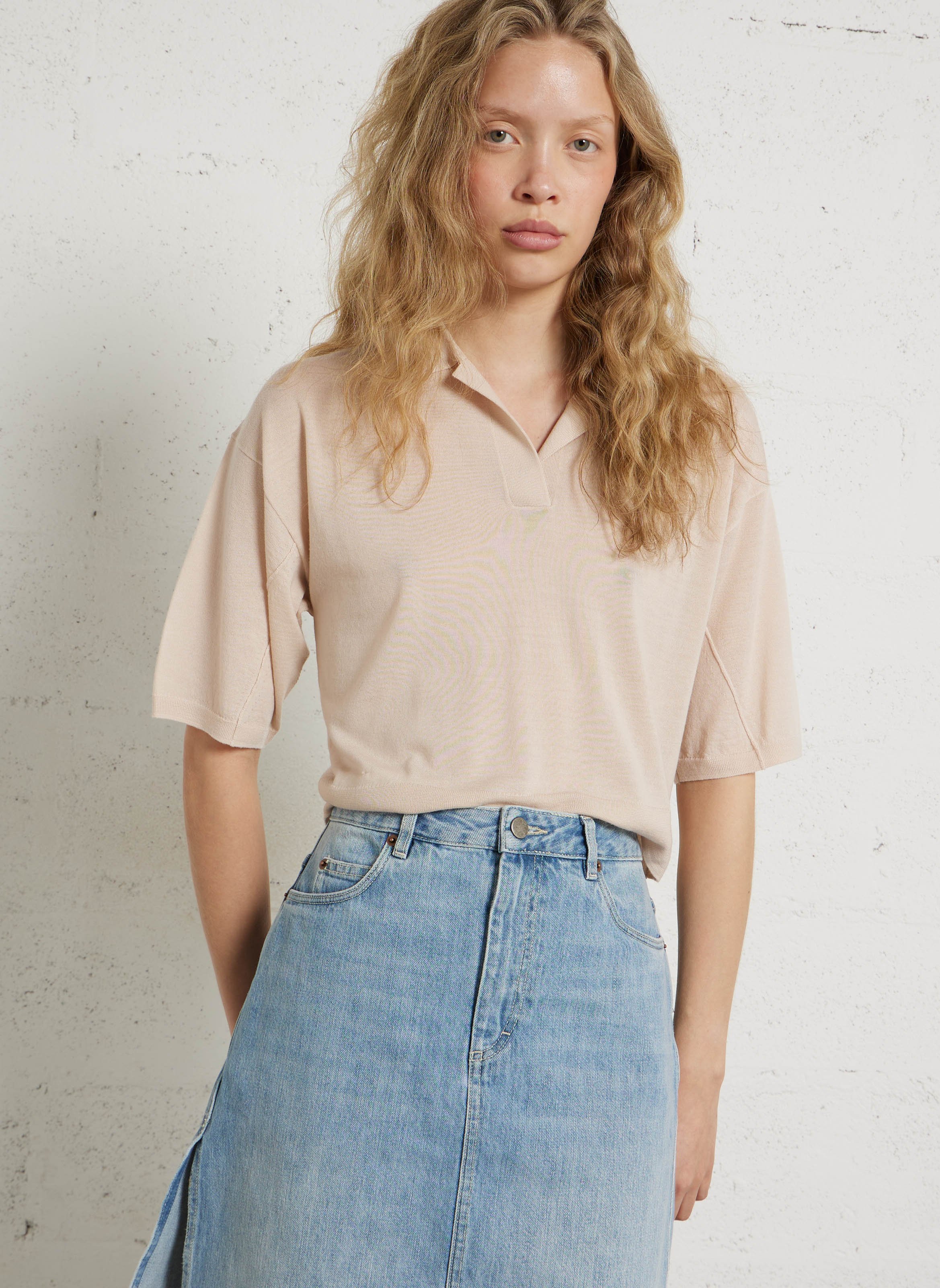 Wollpullover mit Polokragen SOEUR