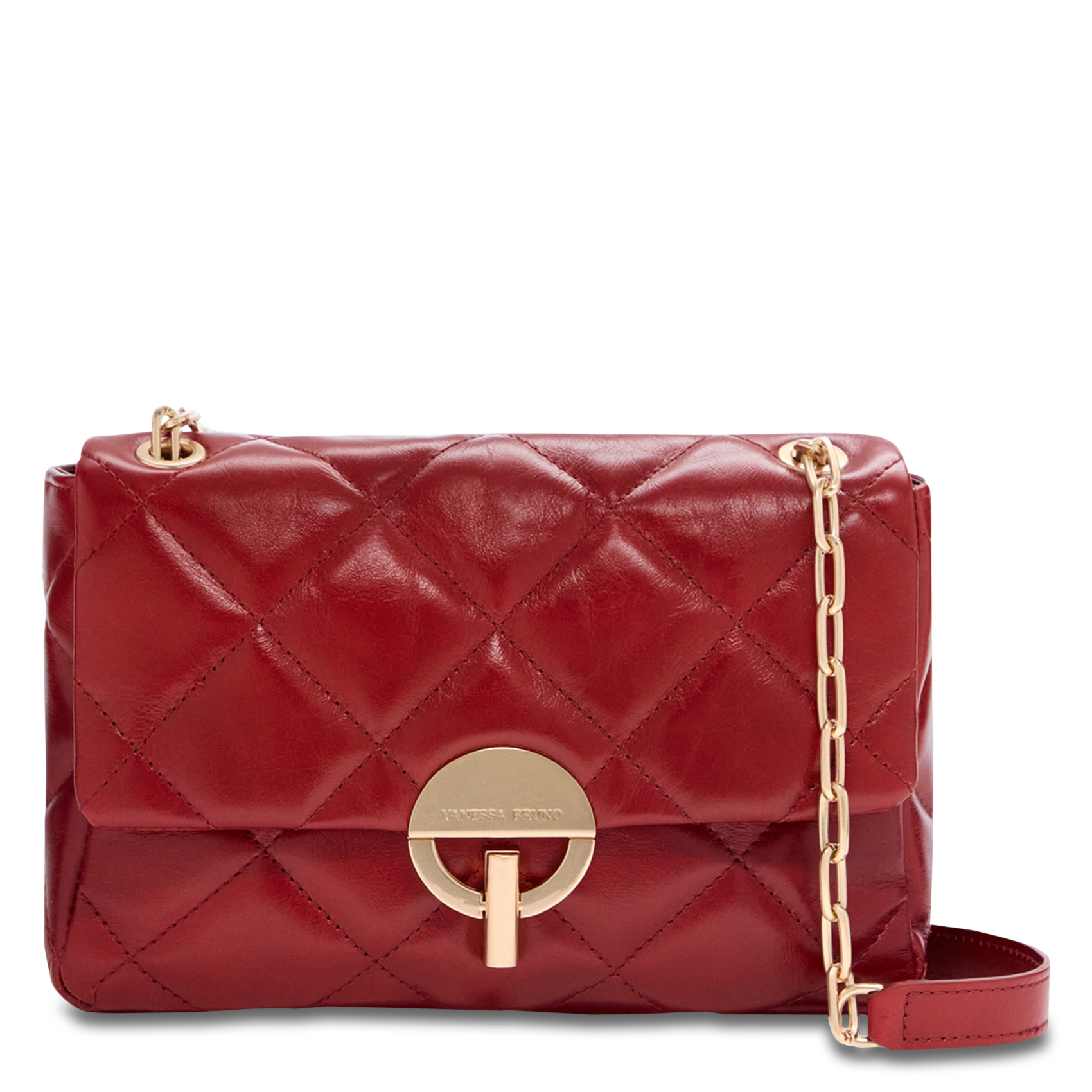 Dori leather shoulder bag VANESSA BRUNO Red