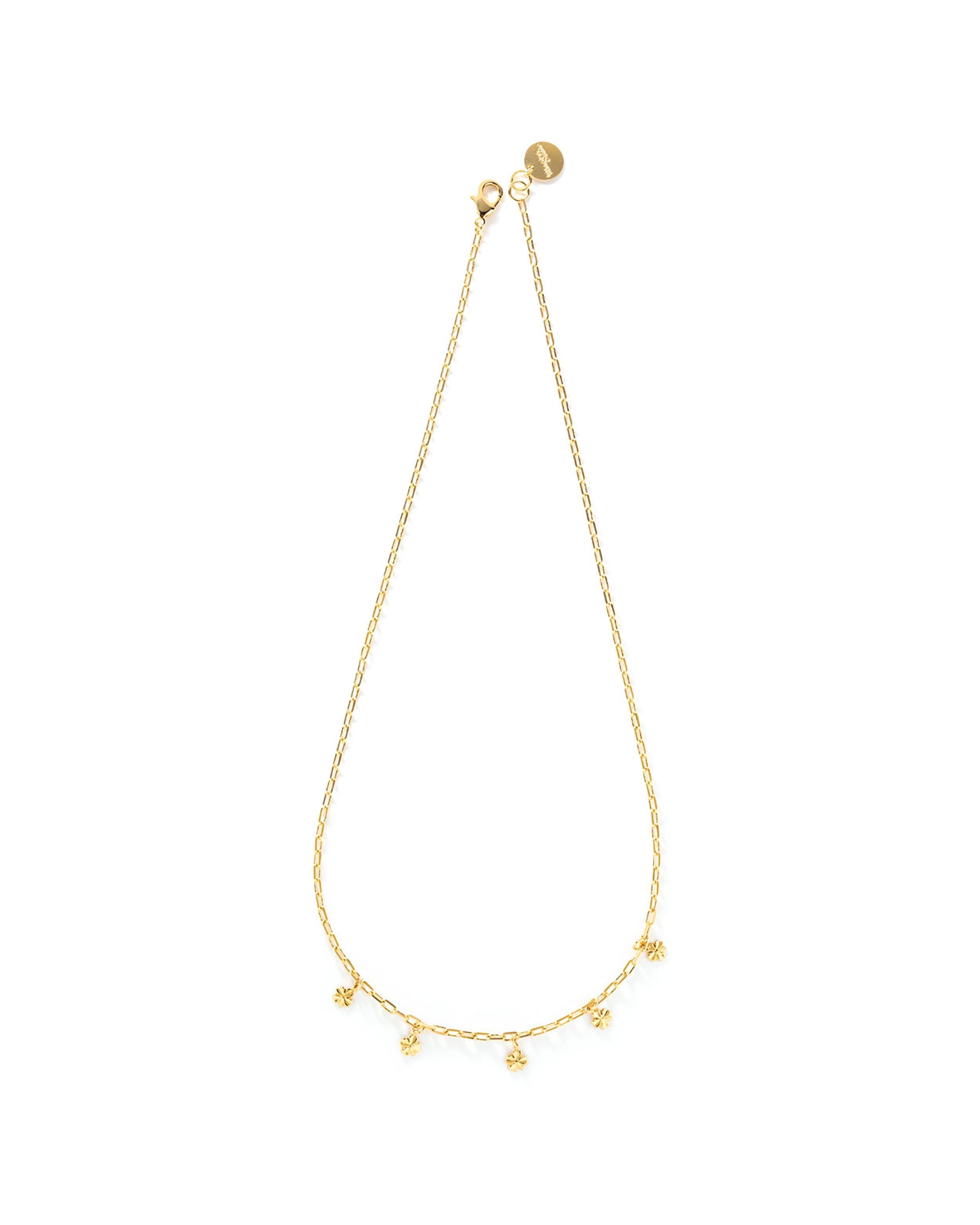 Gold-plated clover necklace MONSIEUR SIMONE