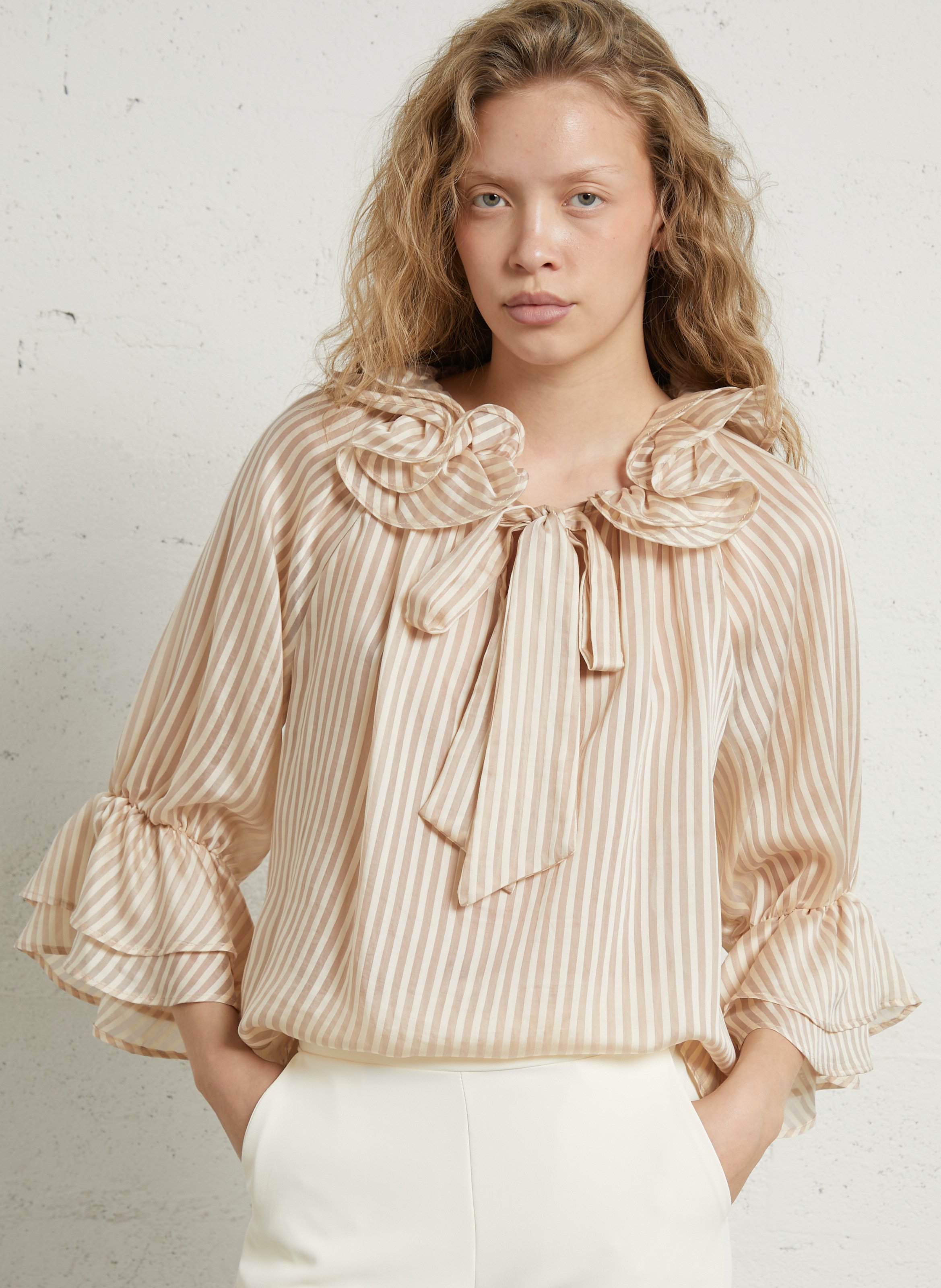 Wijde blouse met strepen IMPERIAL