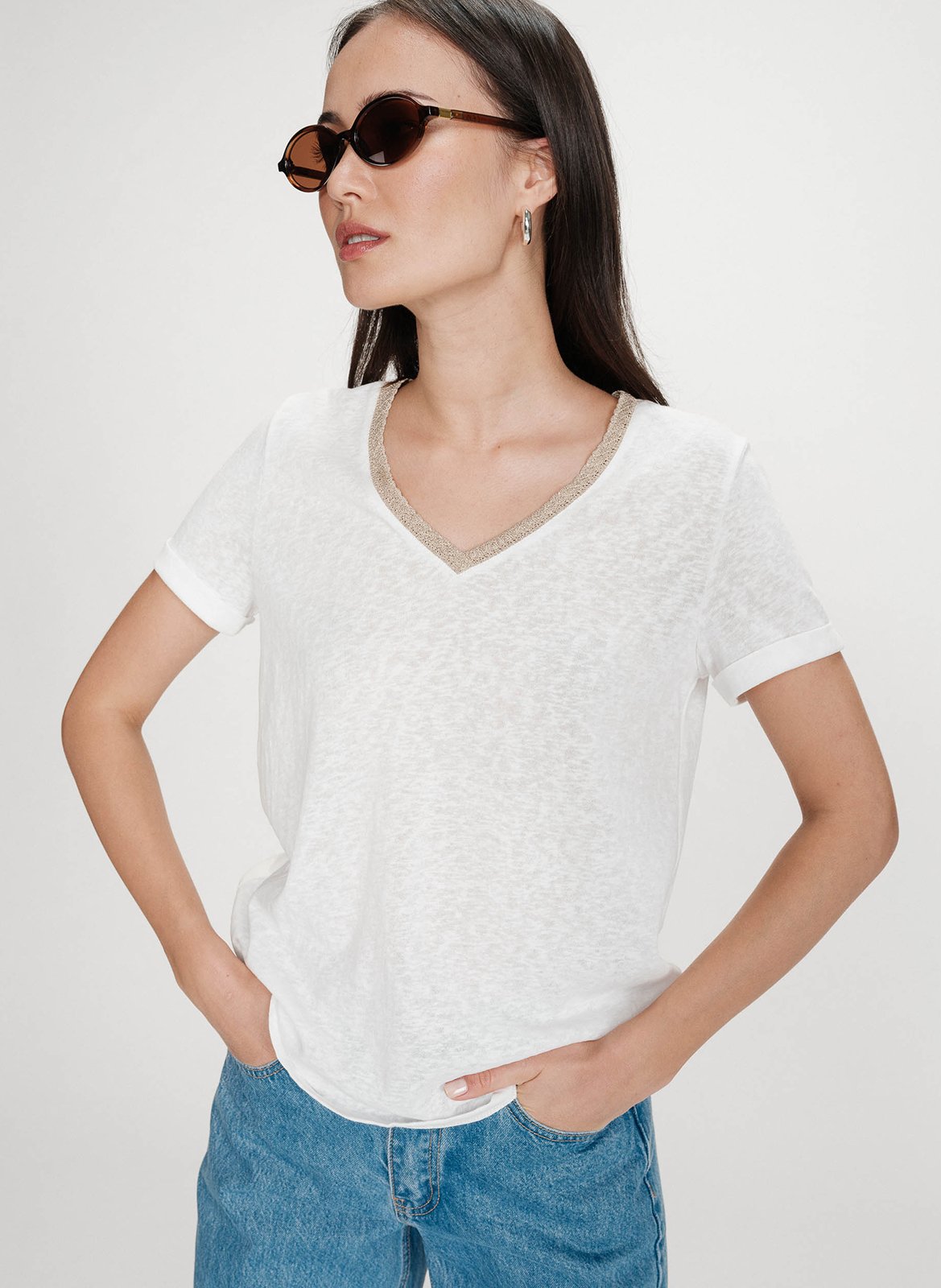 Basic cotton-mix T-shirt GRACE ET MILA