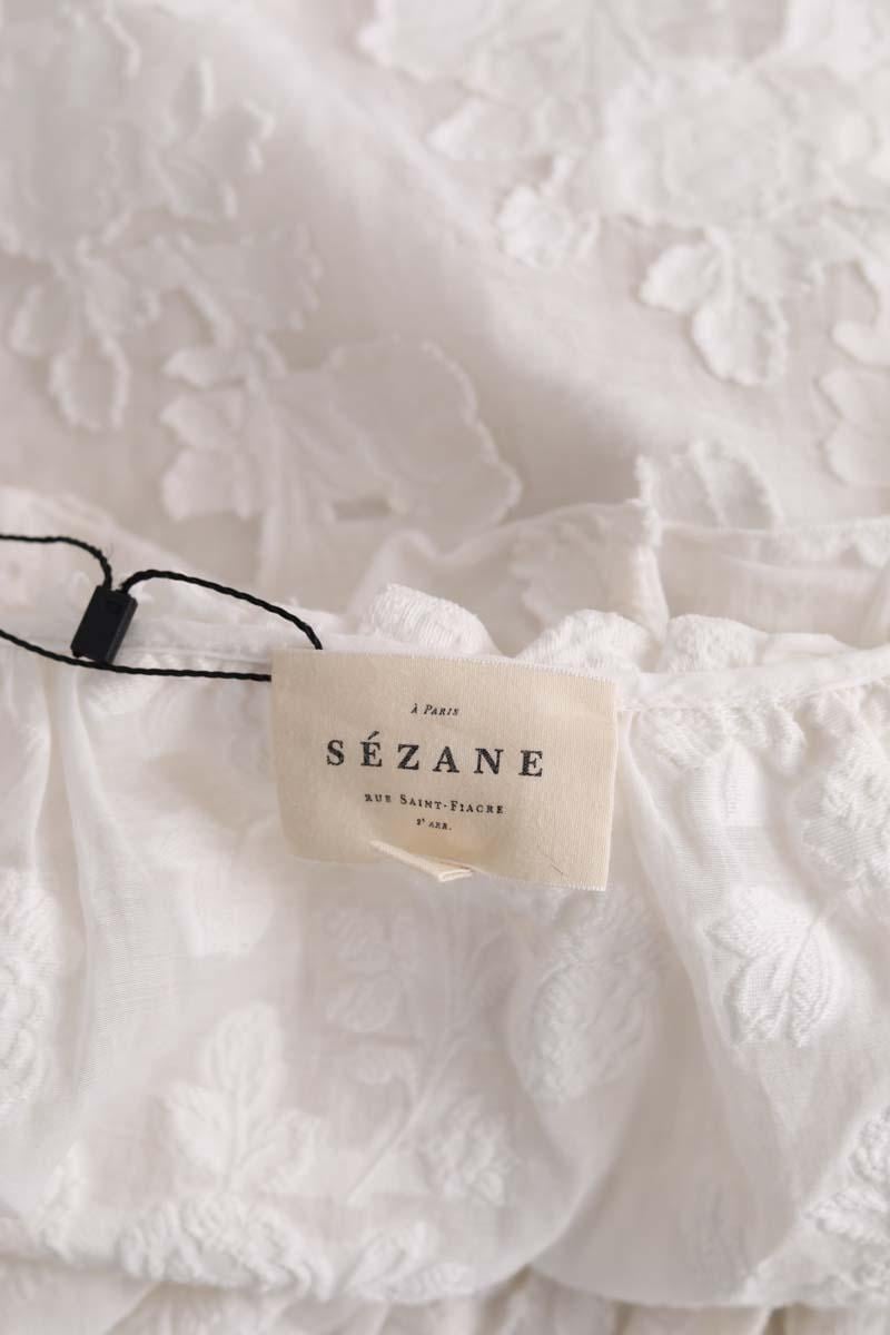 Top sans manche SEZANE - Seconde main Blanc
