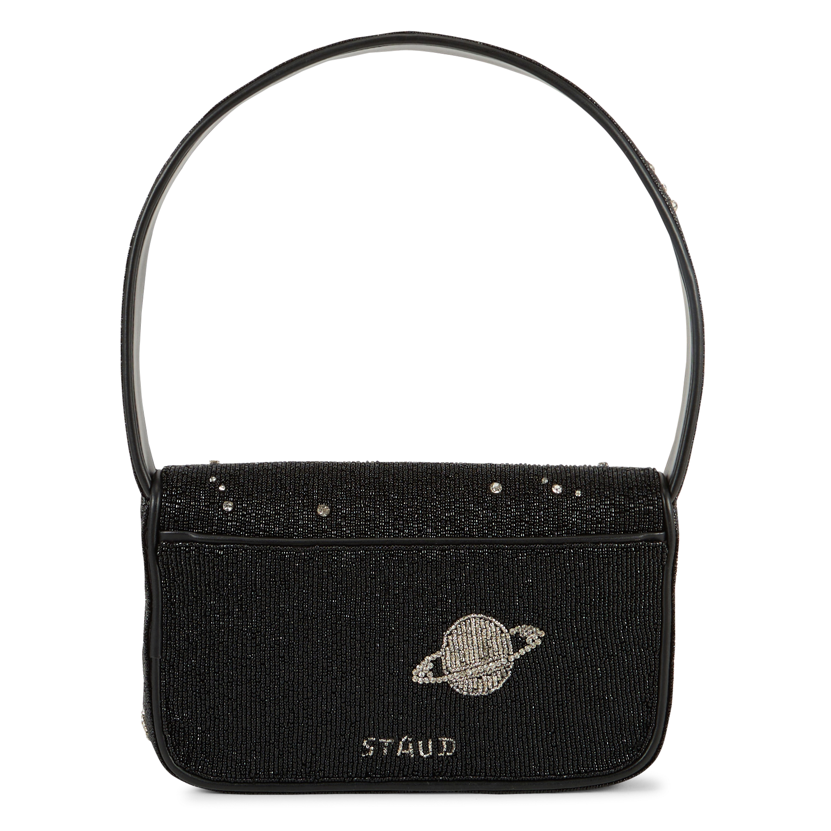 Sac épaule à perles motif étoiles STAUD Schwarz