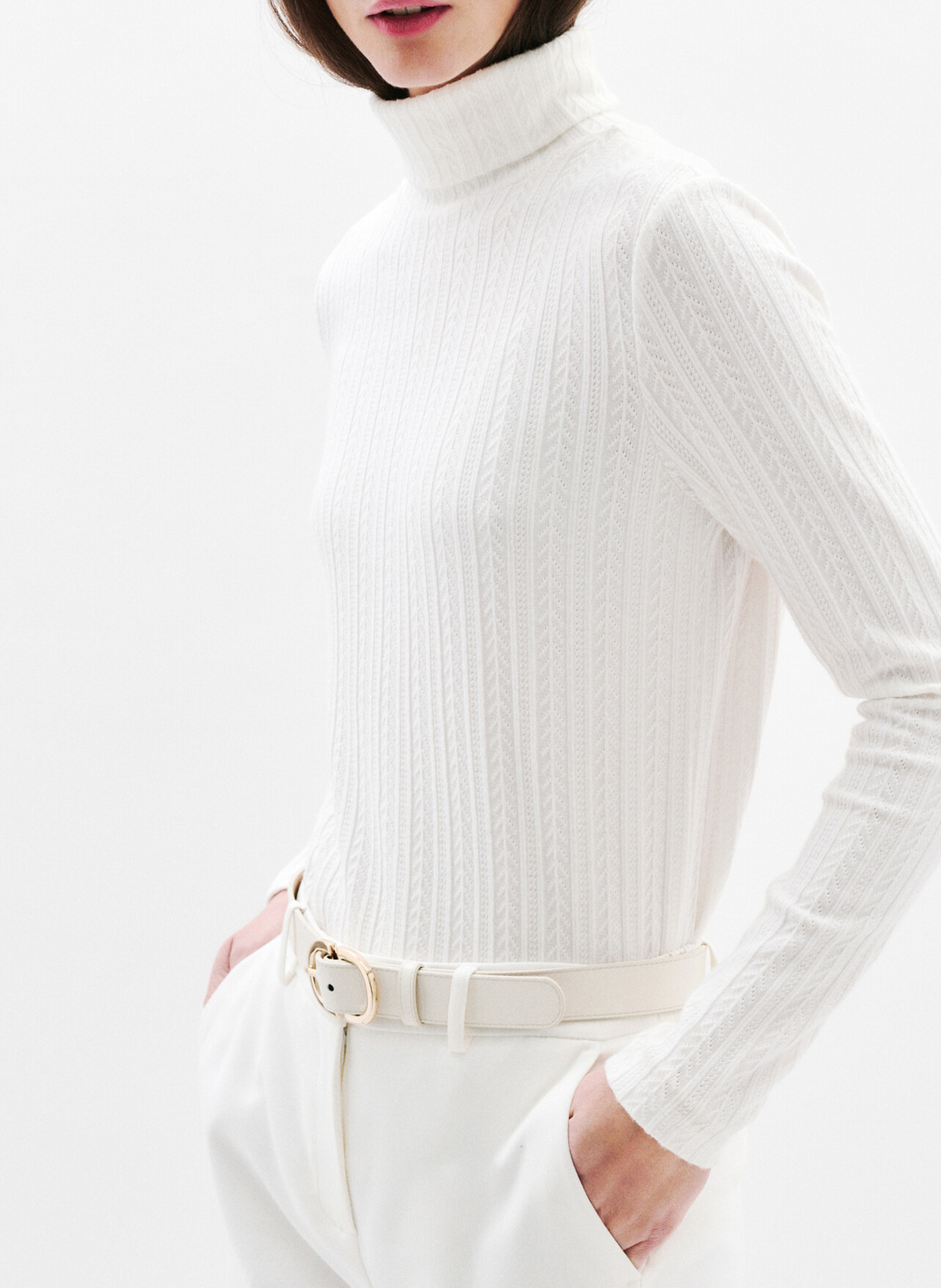 Rollkragenpullover CAROLL Beige