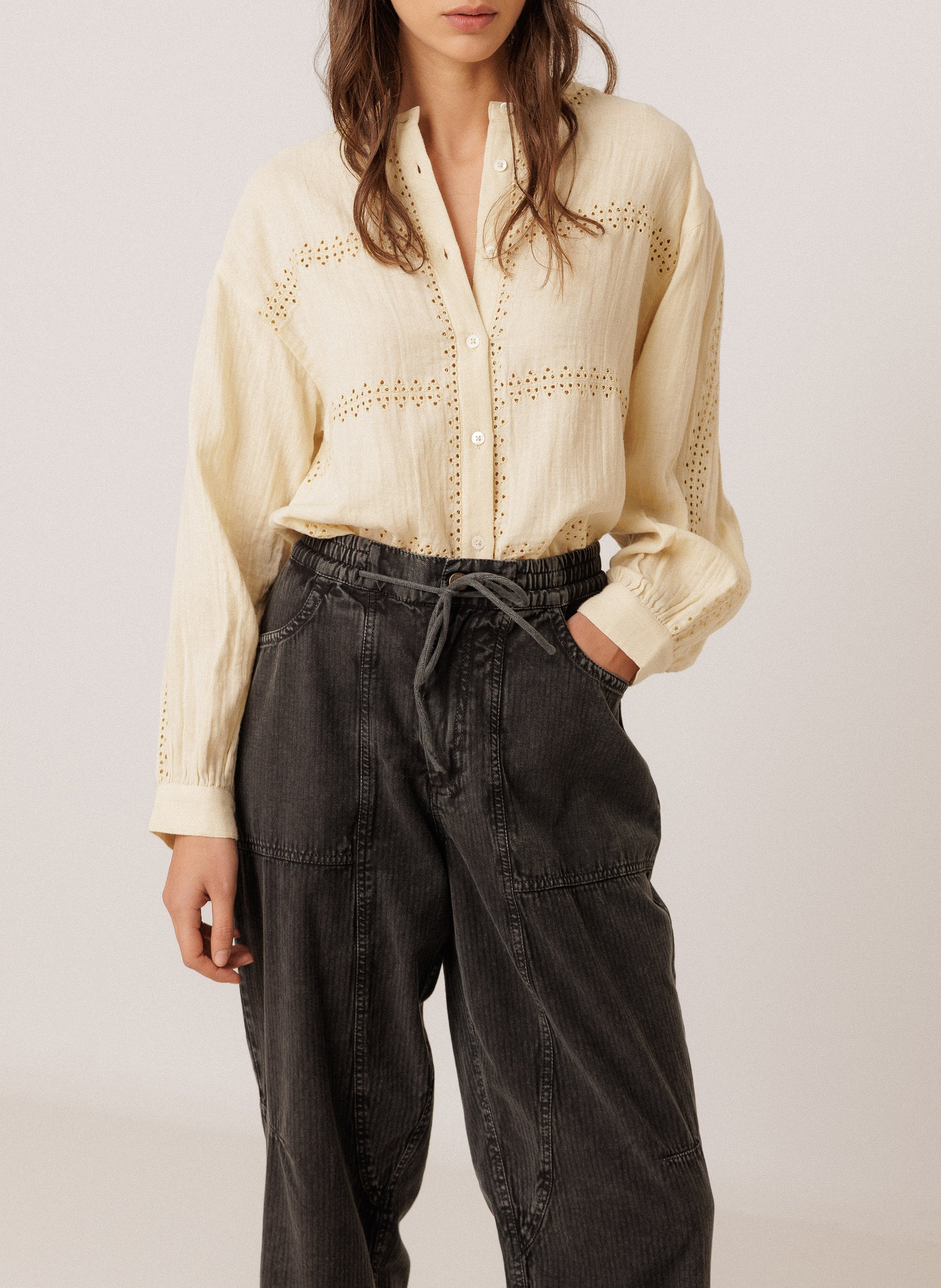 Straight cotton shirt INDI & COLD