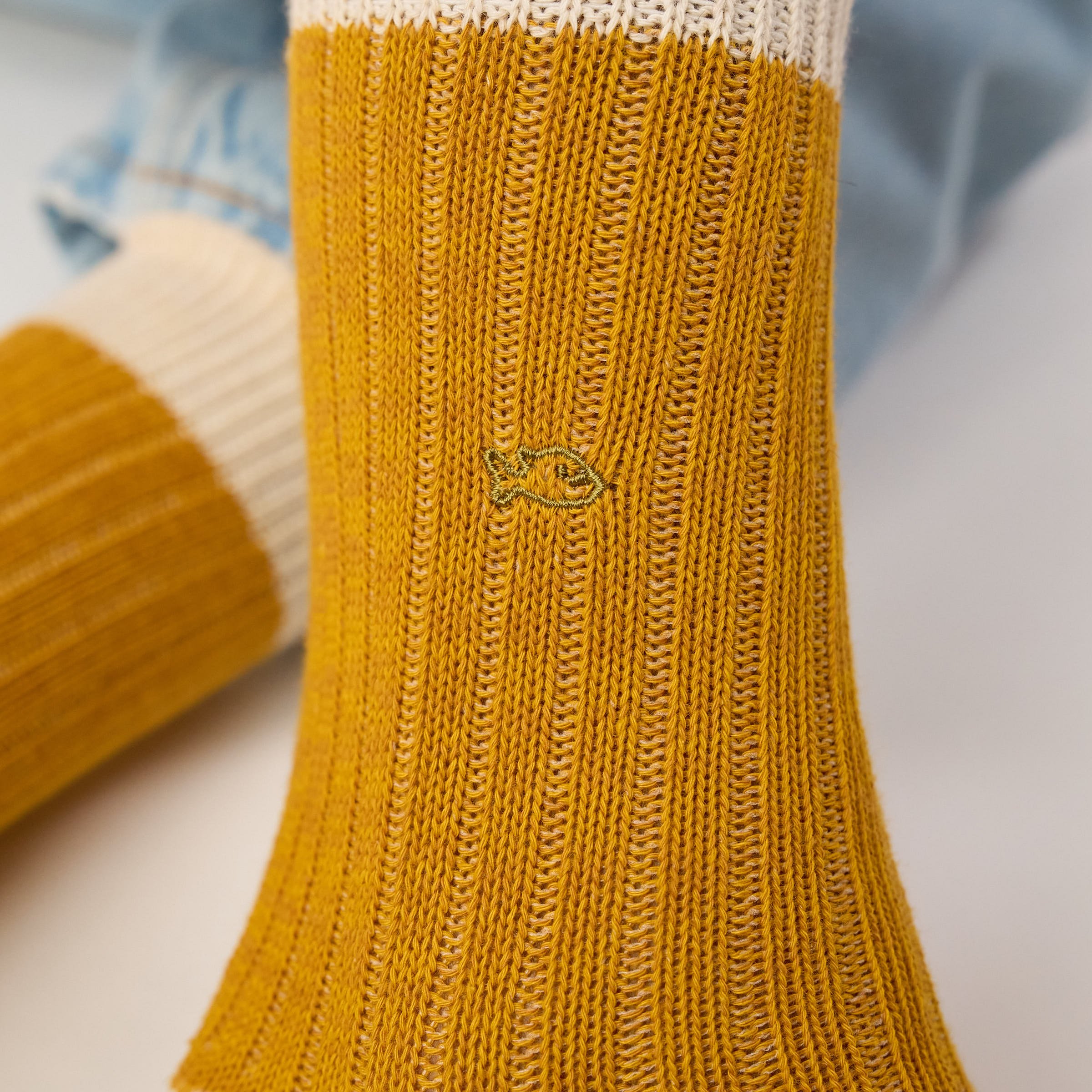 Thick cotton club socks | Yellow BILLYBELT Men