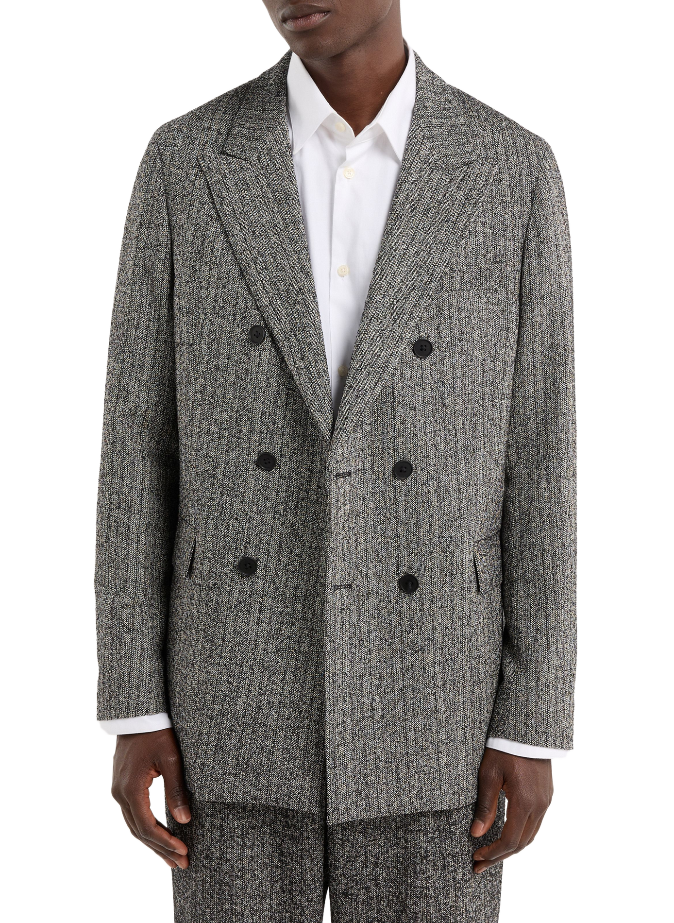 Isolv wool and silk blend jacket SAISON 1865 Black