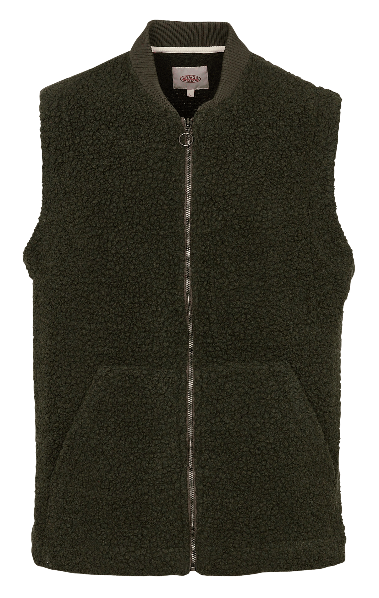 Mouwloze jas van wolmix ARMOR LUX Groen