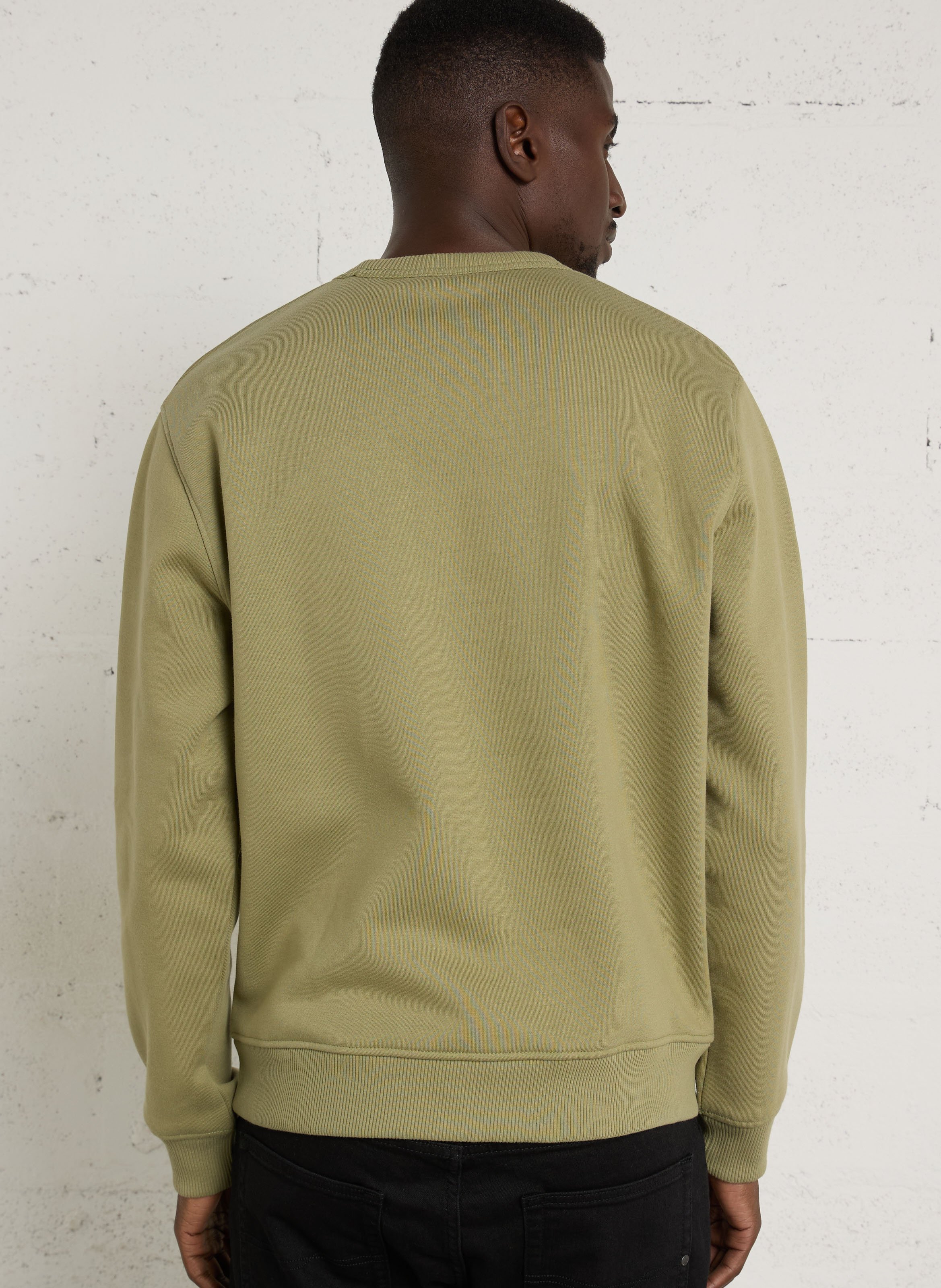 Einfarbiges Sweatshirt aus Baumwolle PEPE JEANS Grun