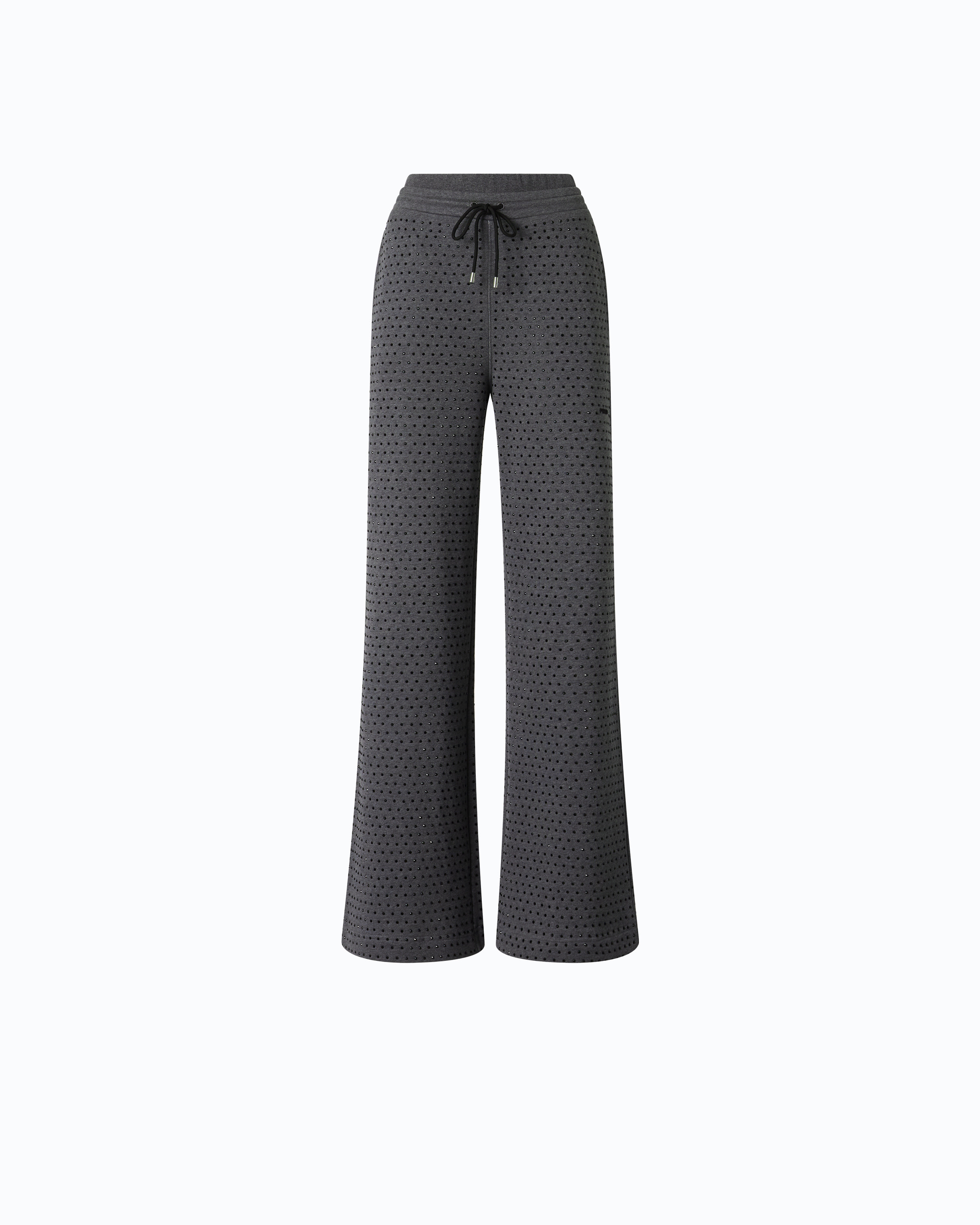 Pantalon en molleton à strass all-over PINKO Gris