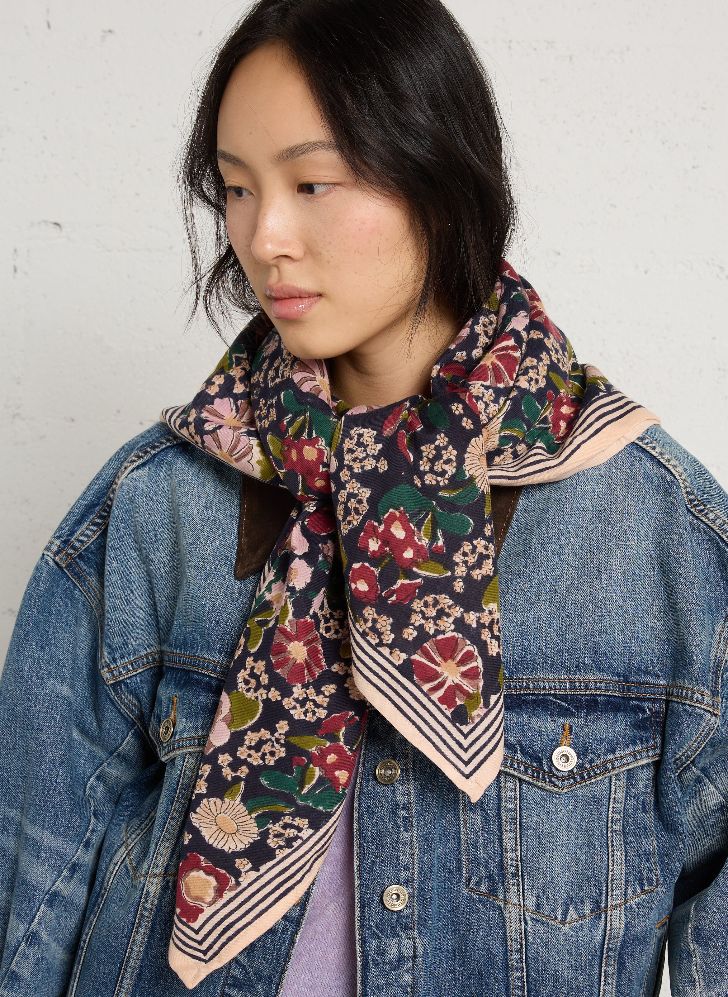 Baumwolltuch mit Print APACHES COLLECTIONS Mehrfarbig