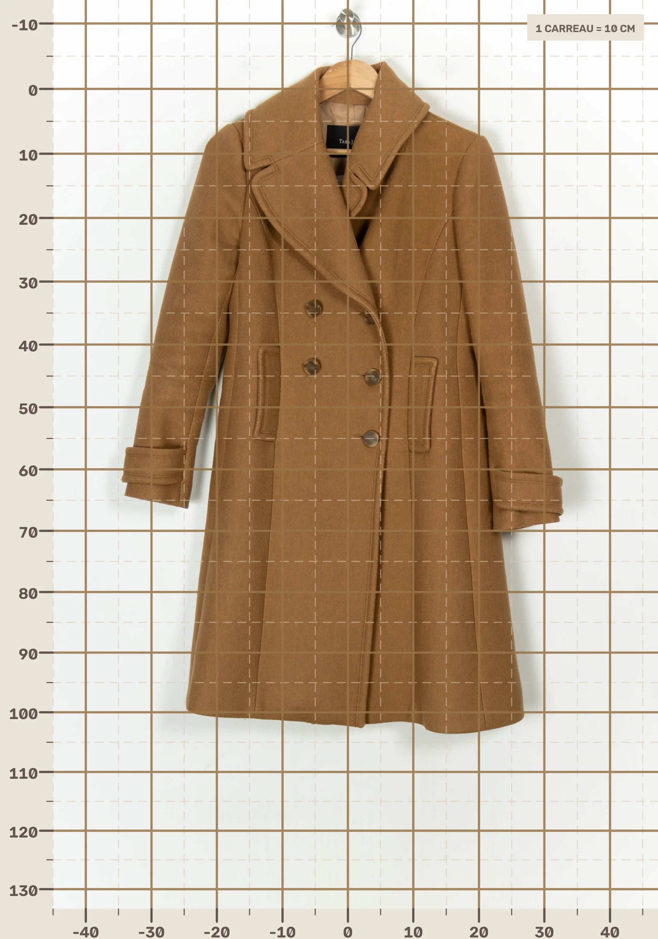 Long coat TARA JARMON - Seconde Main Brown
