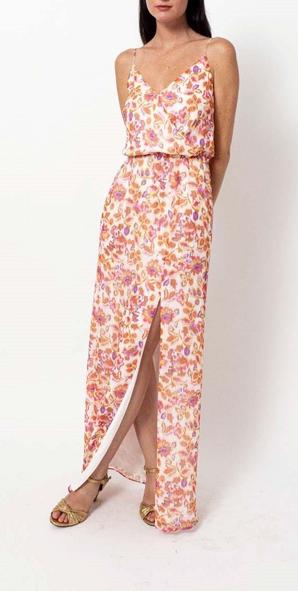 Robe longue MAISON LEMOINE - Seconde main Multicolore