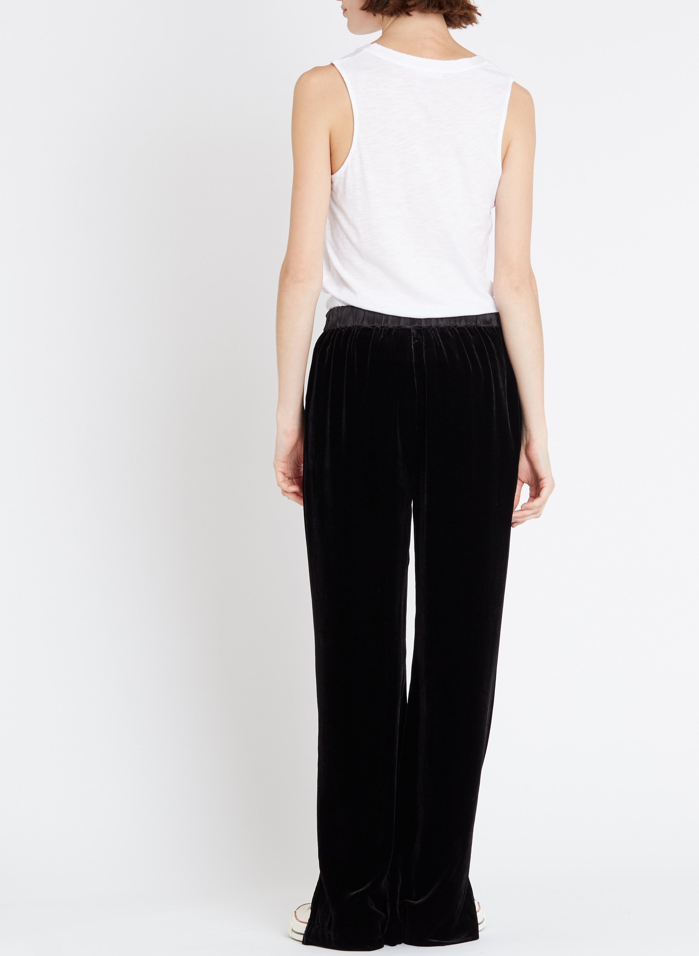 Débardeur col rond en coton mélangé AMERICAN VINTAGE Blanc