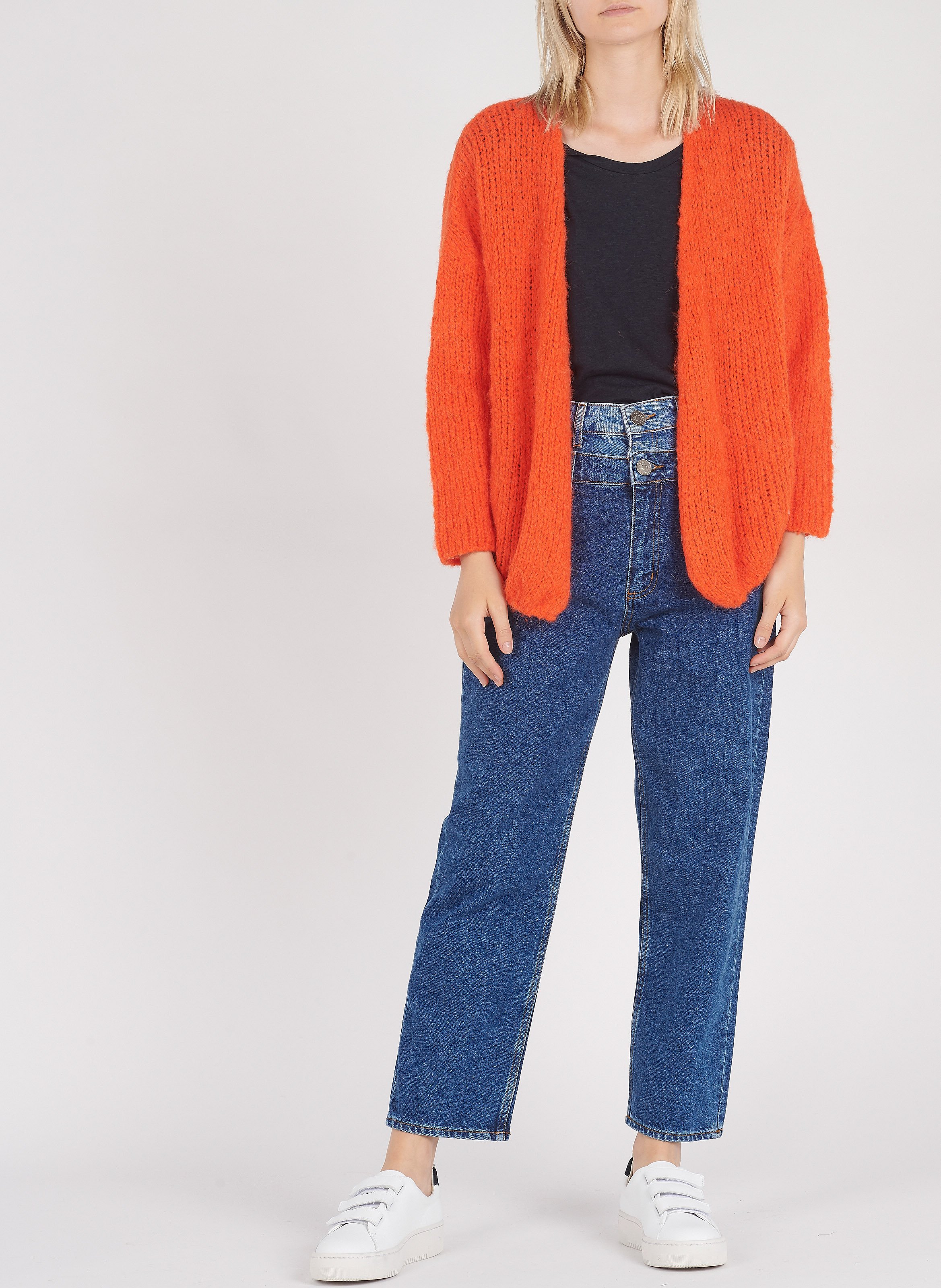 Tee-shirt col rond en coton mélangé AMERICAN VINTAGE Bleu