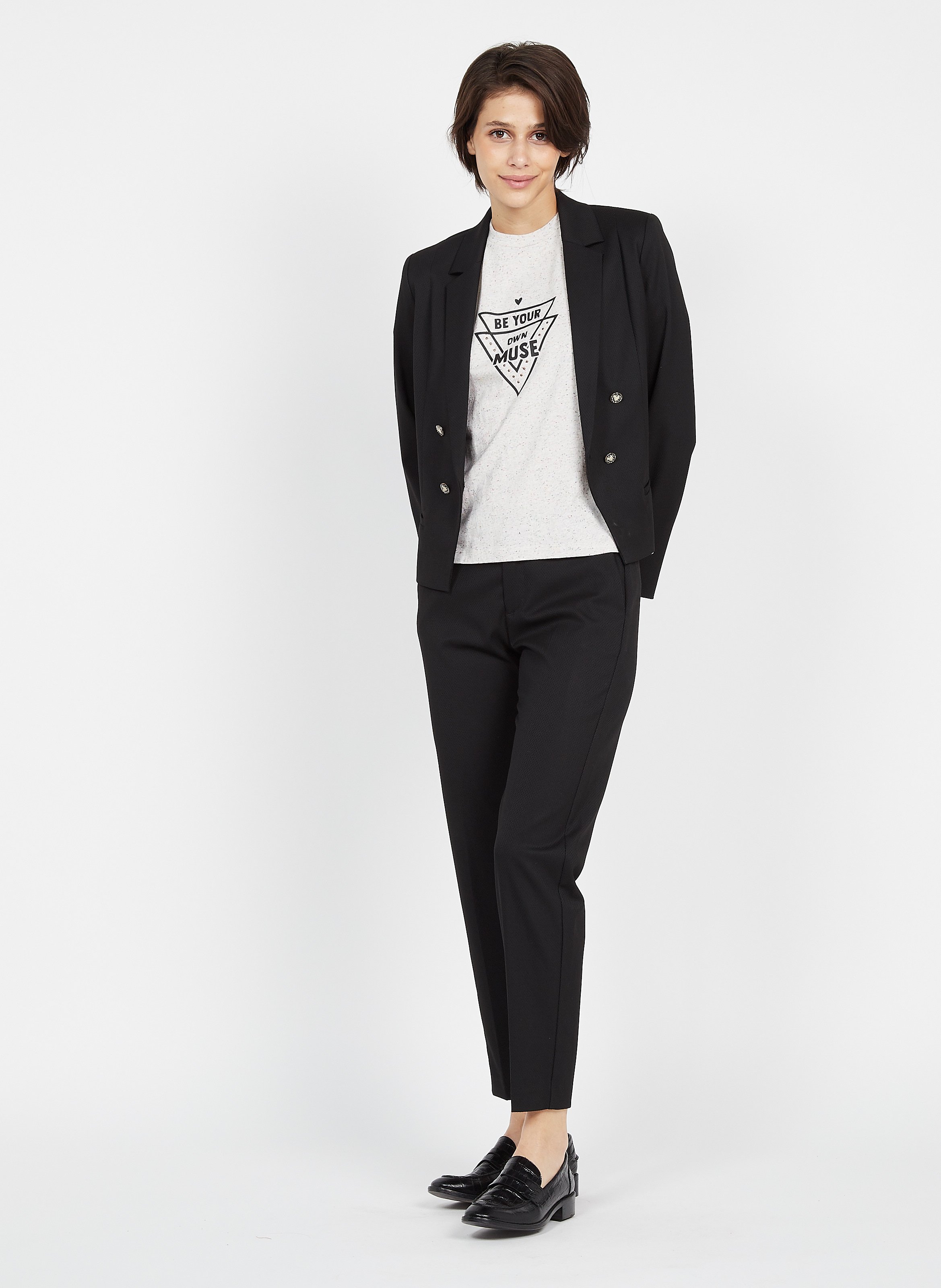 Pantalon femme outlet zippé