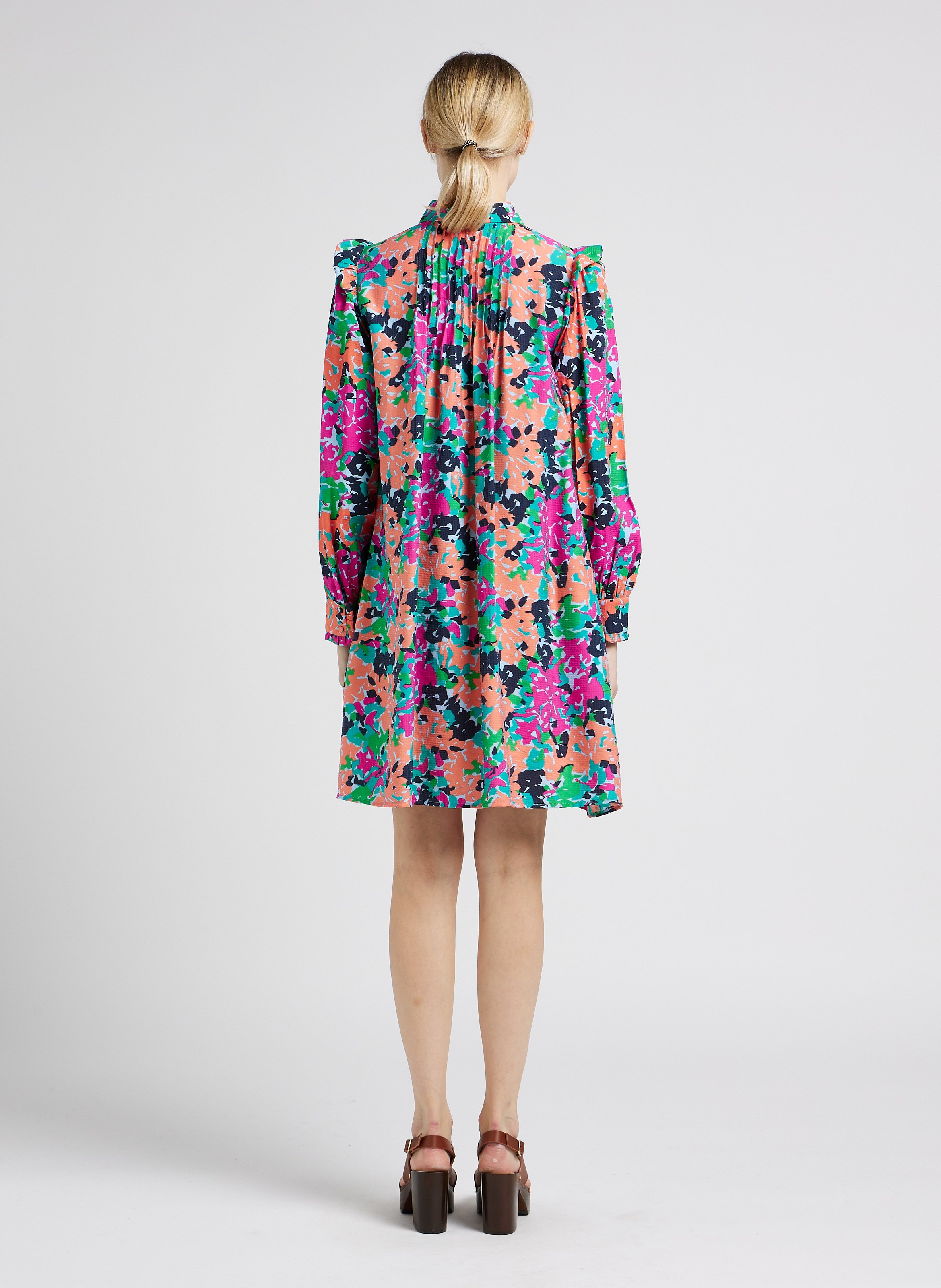 Vaarsleren klompen met hak SABOTS YOUYOU Bruin