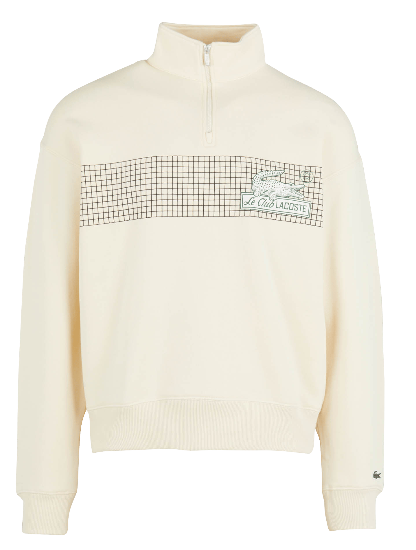 Sweat oversize à col montant BlancLACOSTE