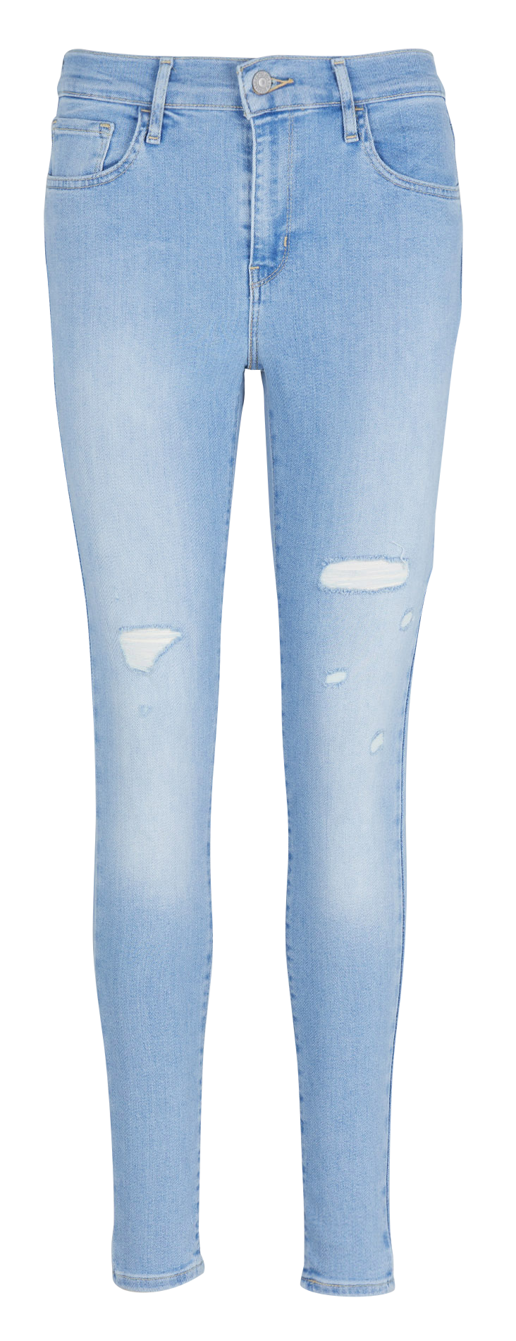 High-rise cotton-blend skinny jeans LEVI'S Jean Stone