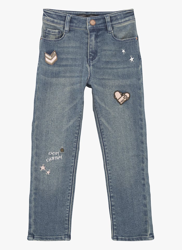 Juniors embroidered deals jeans