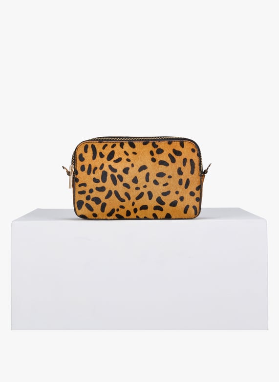 Pony skin leopard print bag clearance