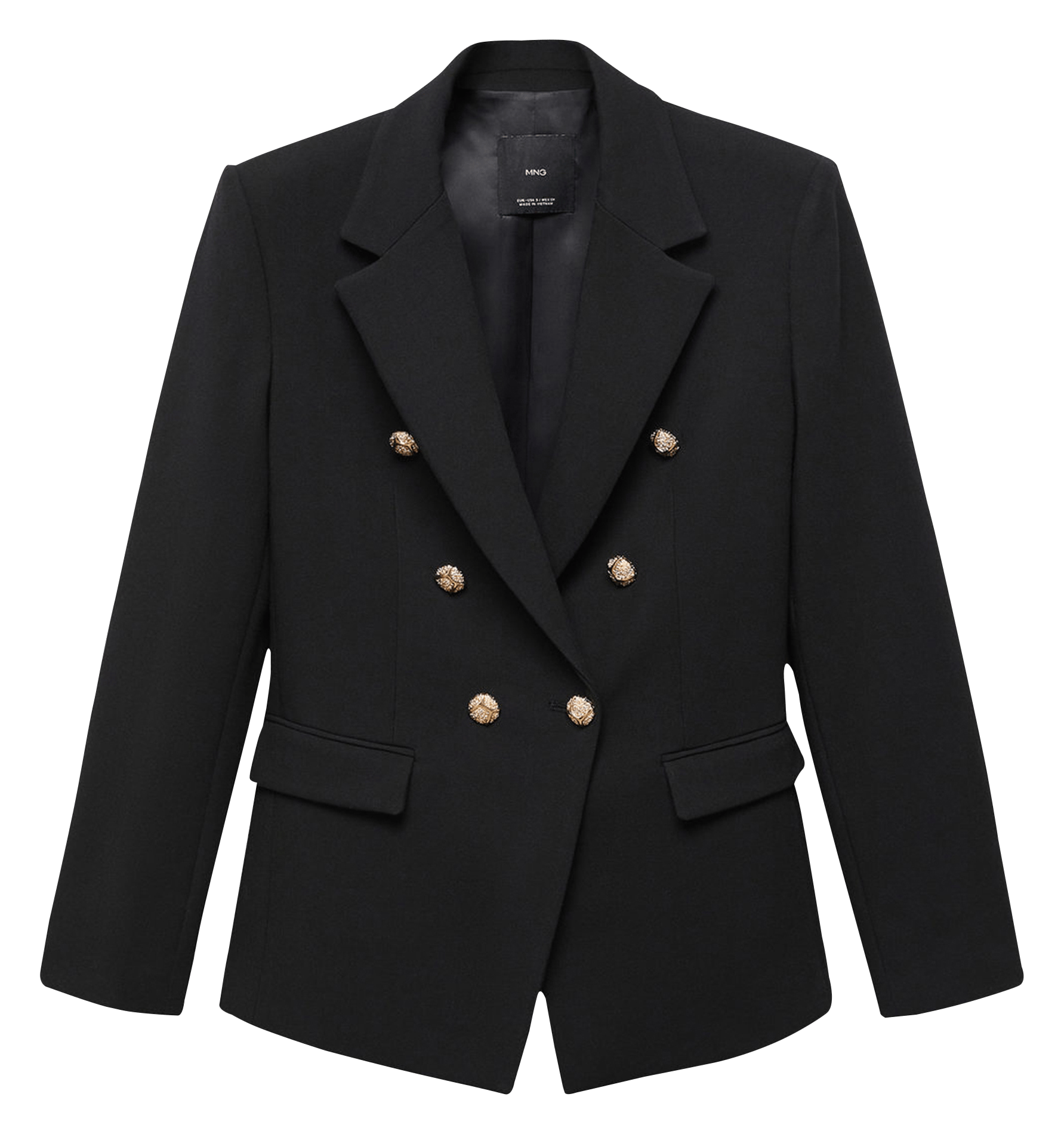 Blazer met knopen ZwartMANGO