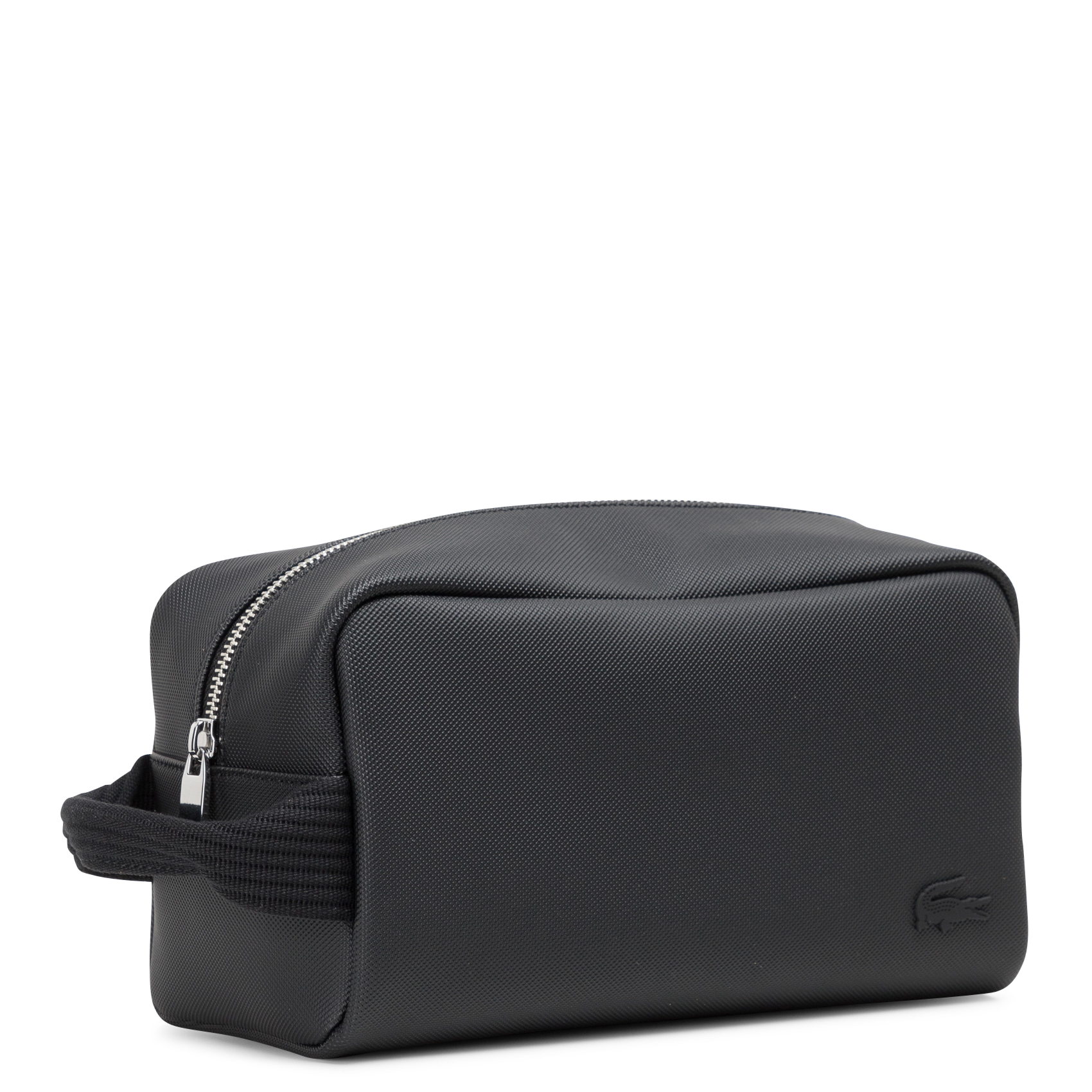 Trousse texturée et zippée LACOSTE Noir