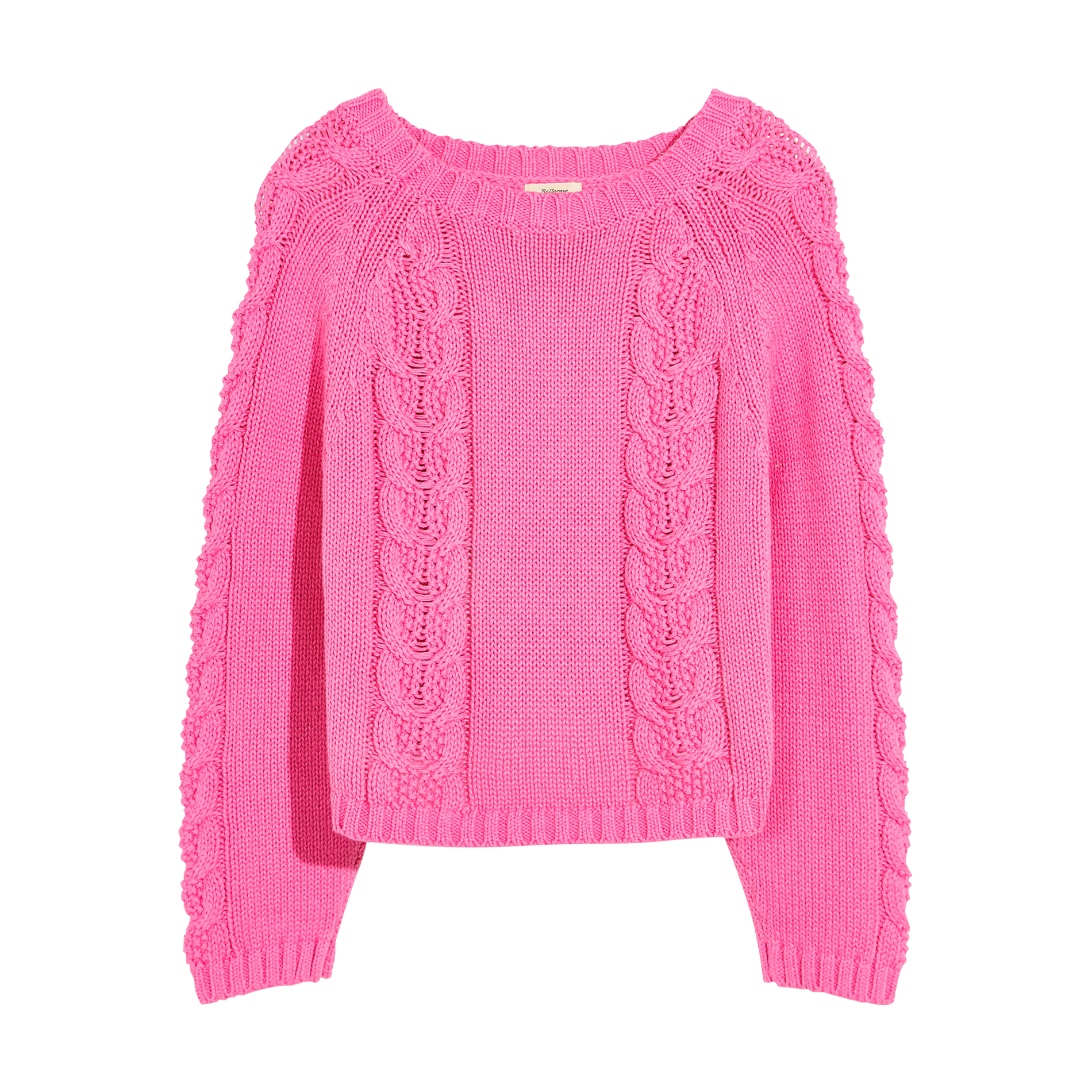 Boat-neck cotton sweater BELLEROSE Pink