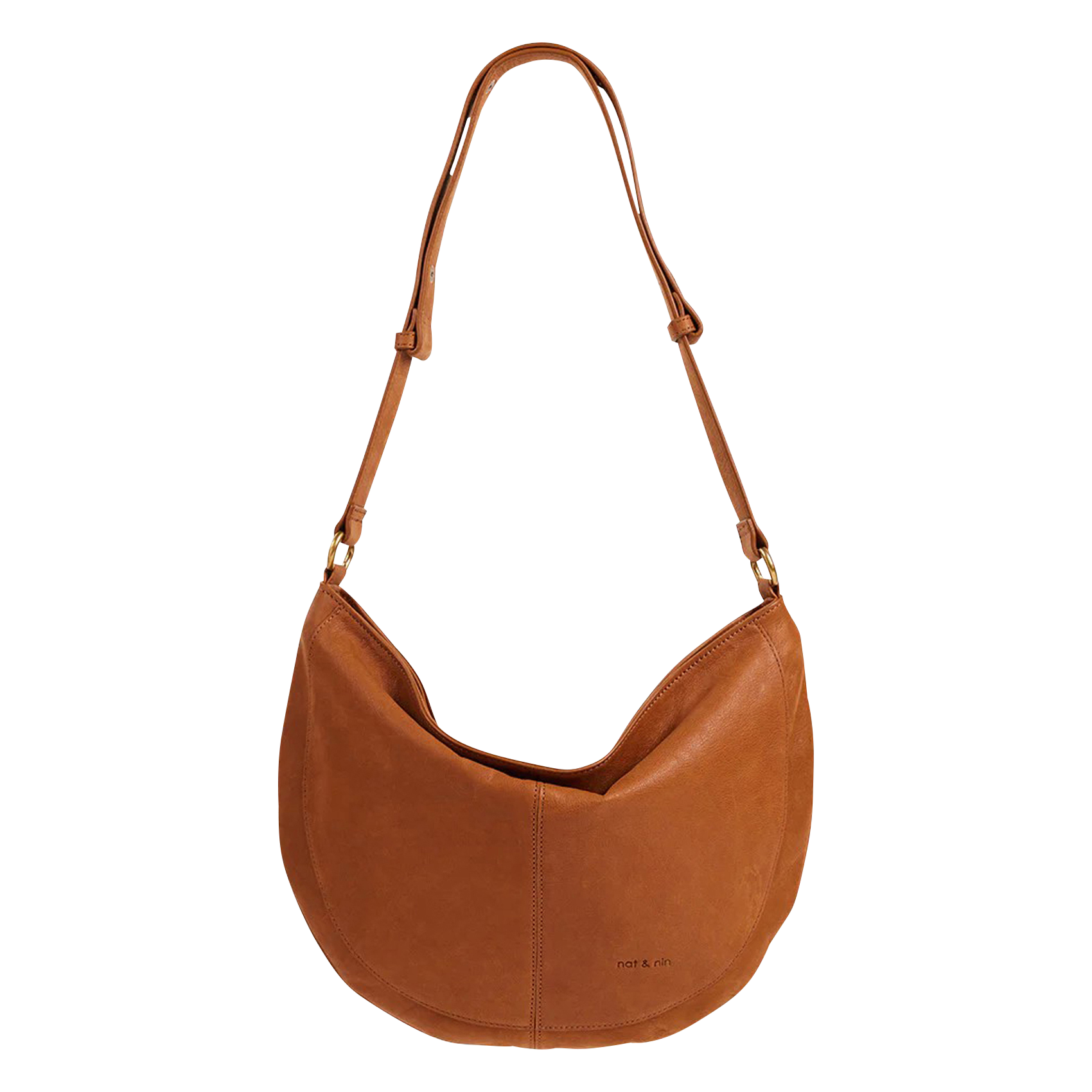 Sac cabas porté épaule en cuir NAT & NIN
