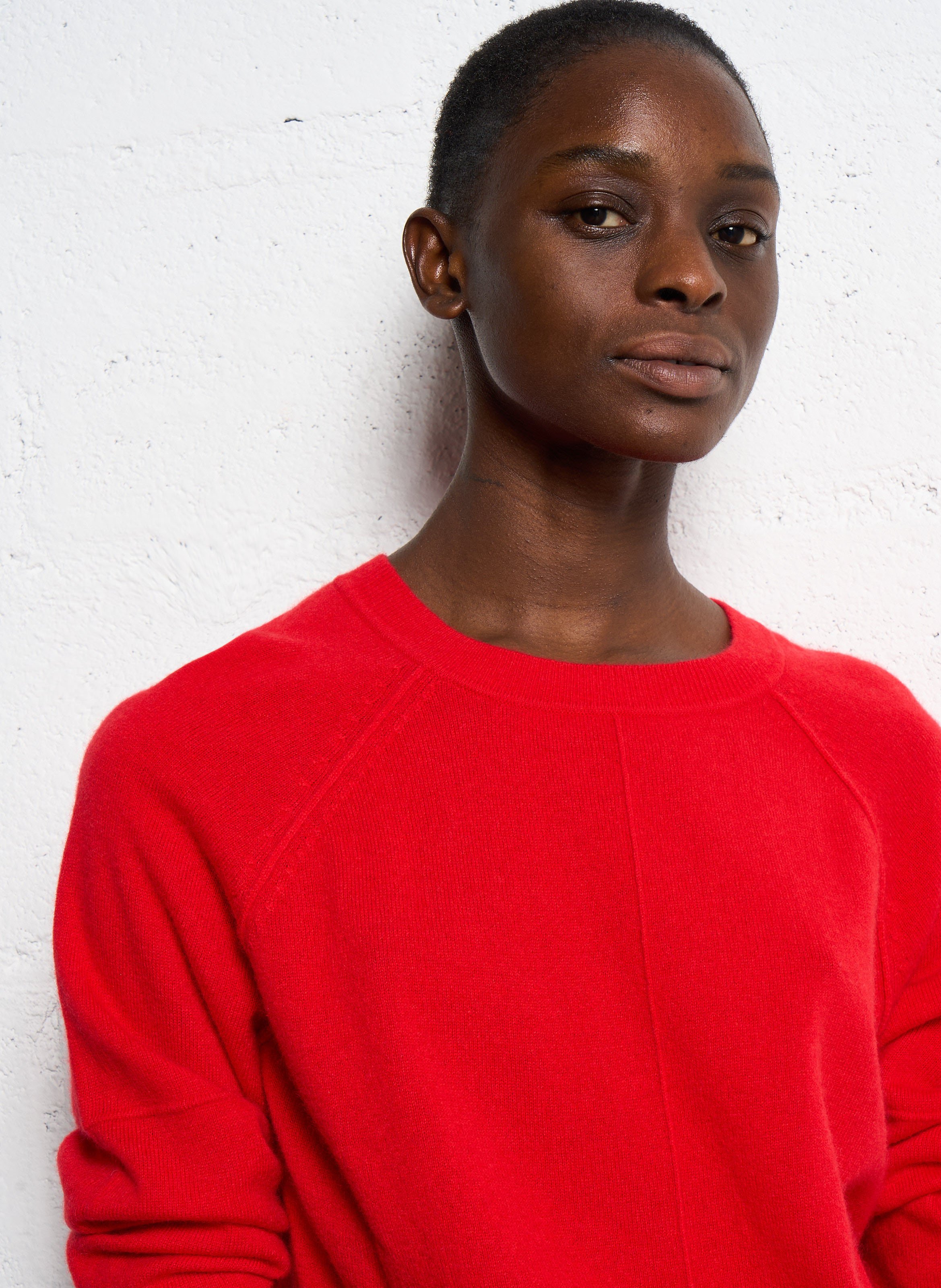 Belted cashmere sweater MAISON 123 Red