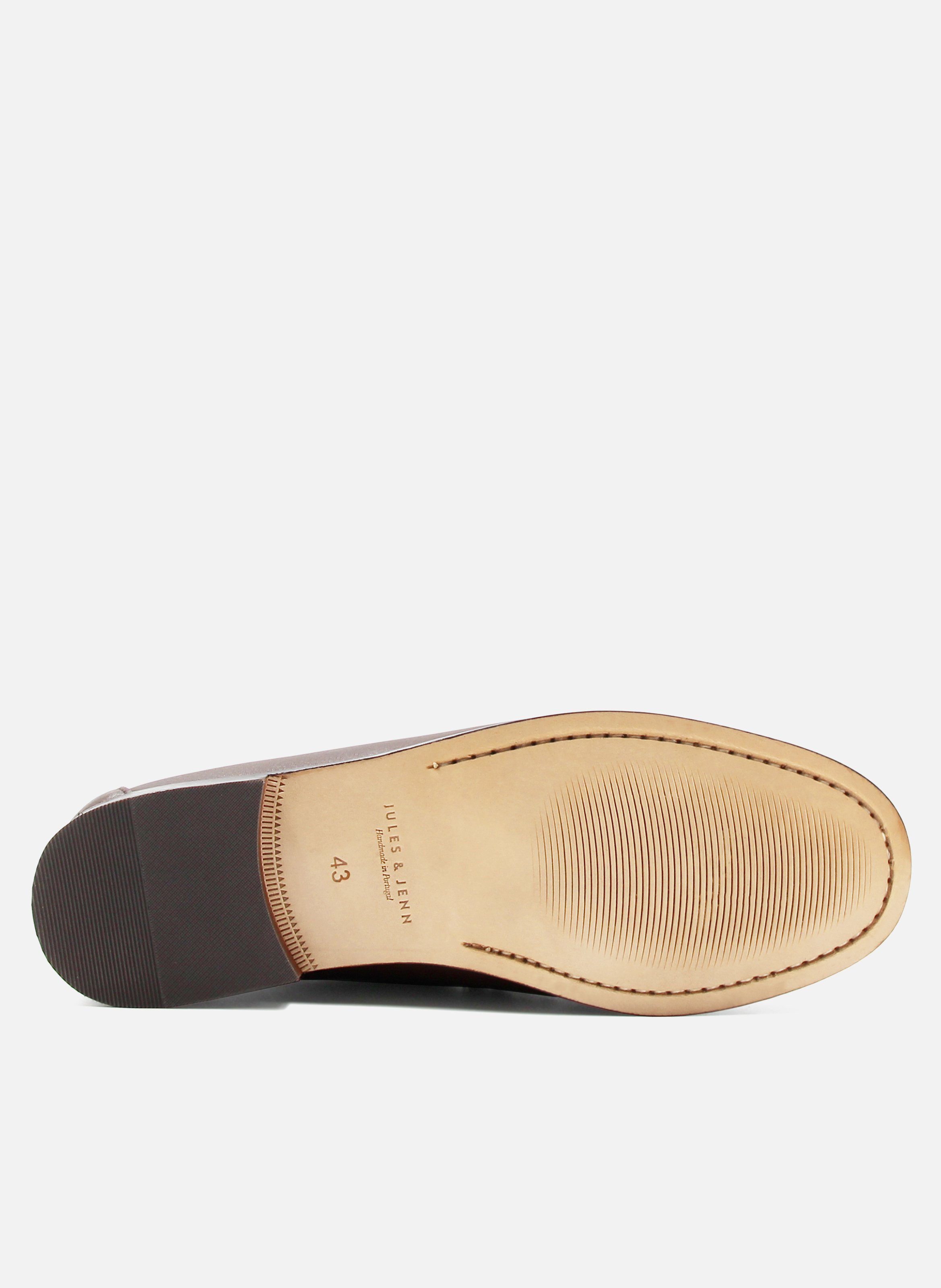 Grained leather Urban loafers JULES & JENN Brown