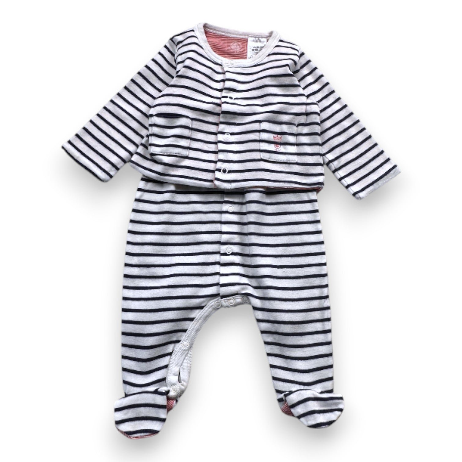 White baby outfit - 1 month PETIT BATEAU - Seconde Main White