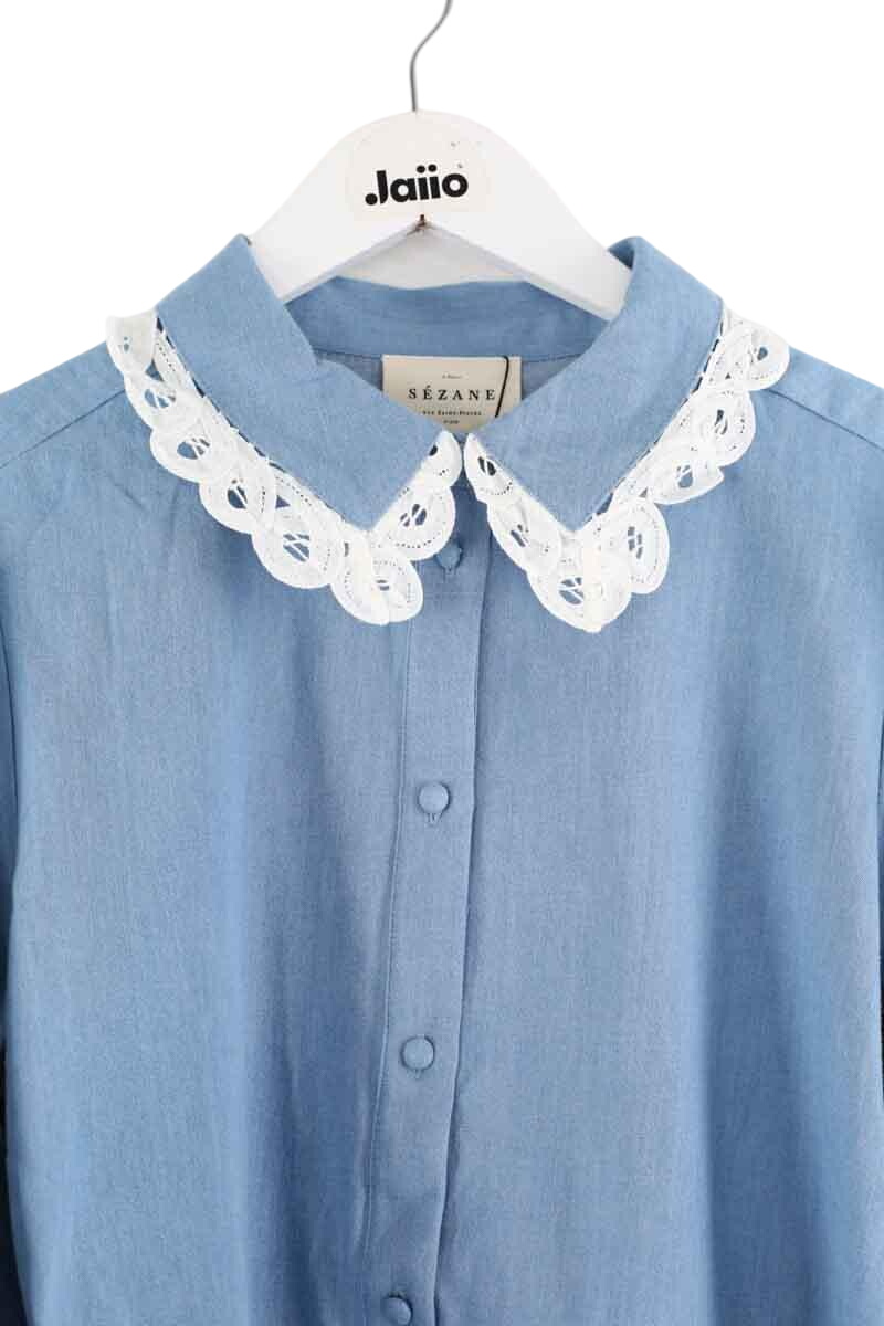 Cotton shirt SEZANE - Seconde main Blue