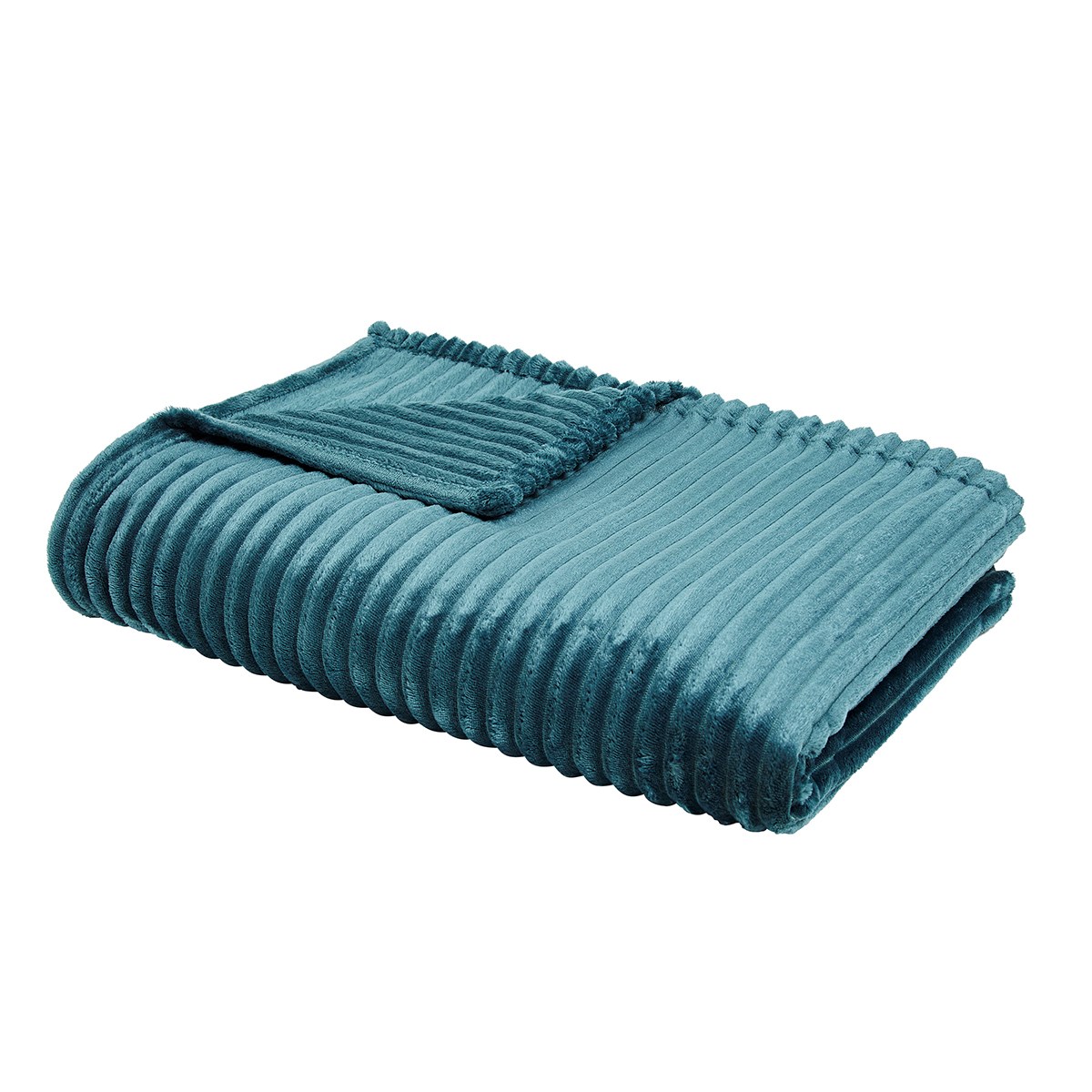 Plain ribbed throw TODAY LINGE DE MAISON Blue