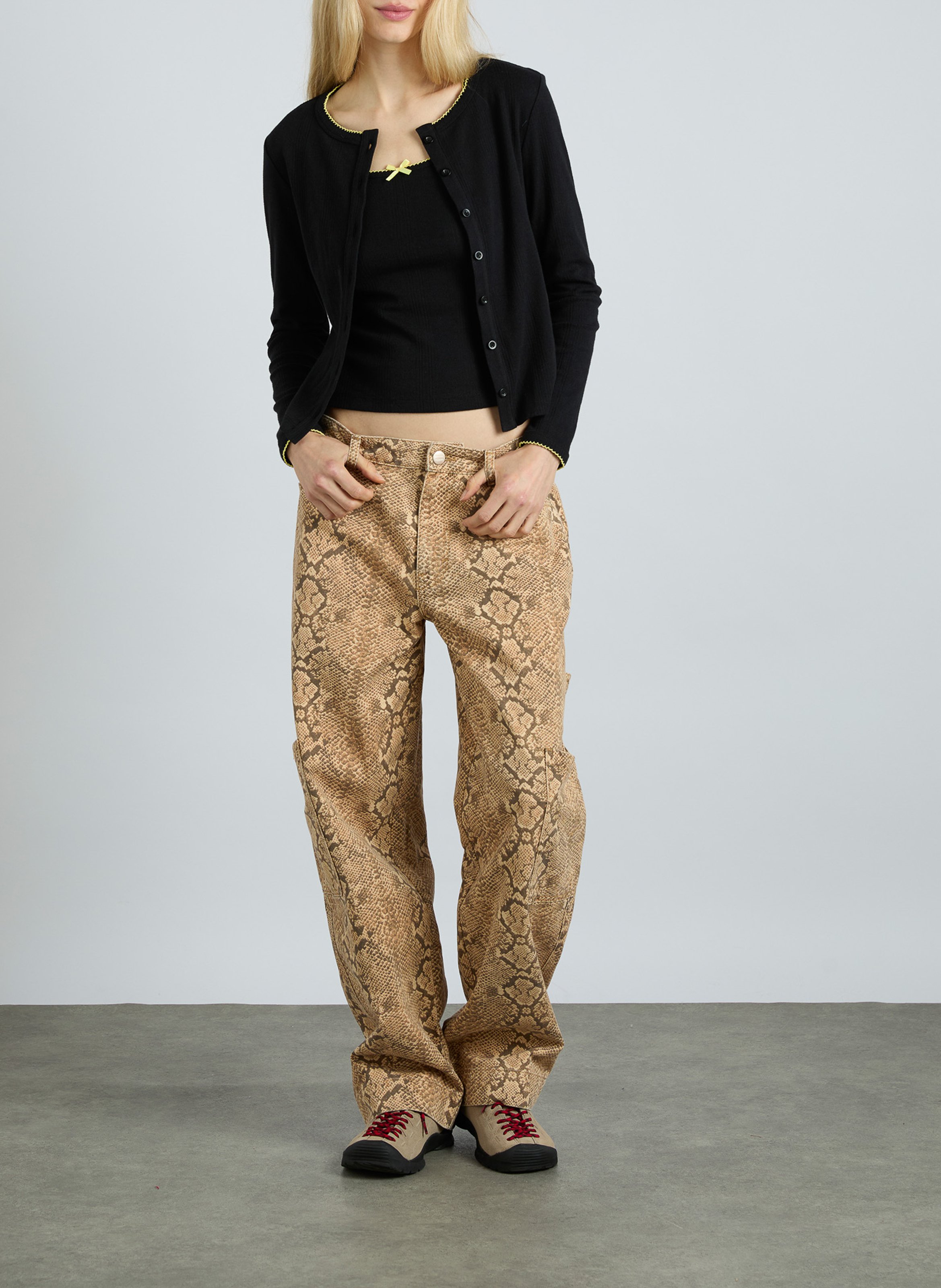 Snake print cargo jeans DAMSON MADDER Multicolored