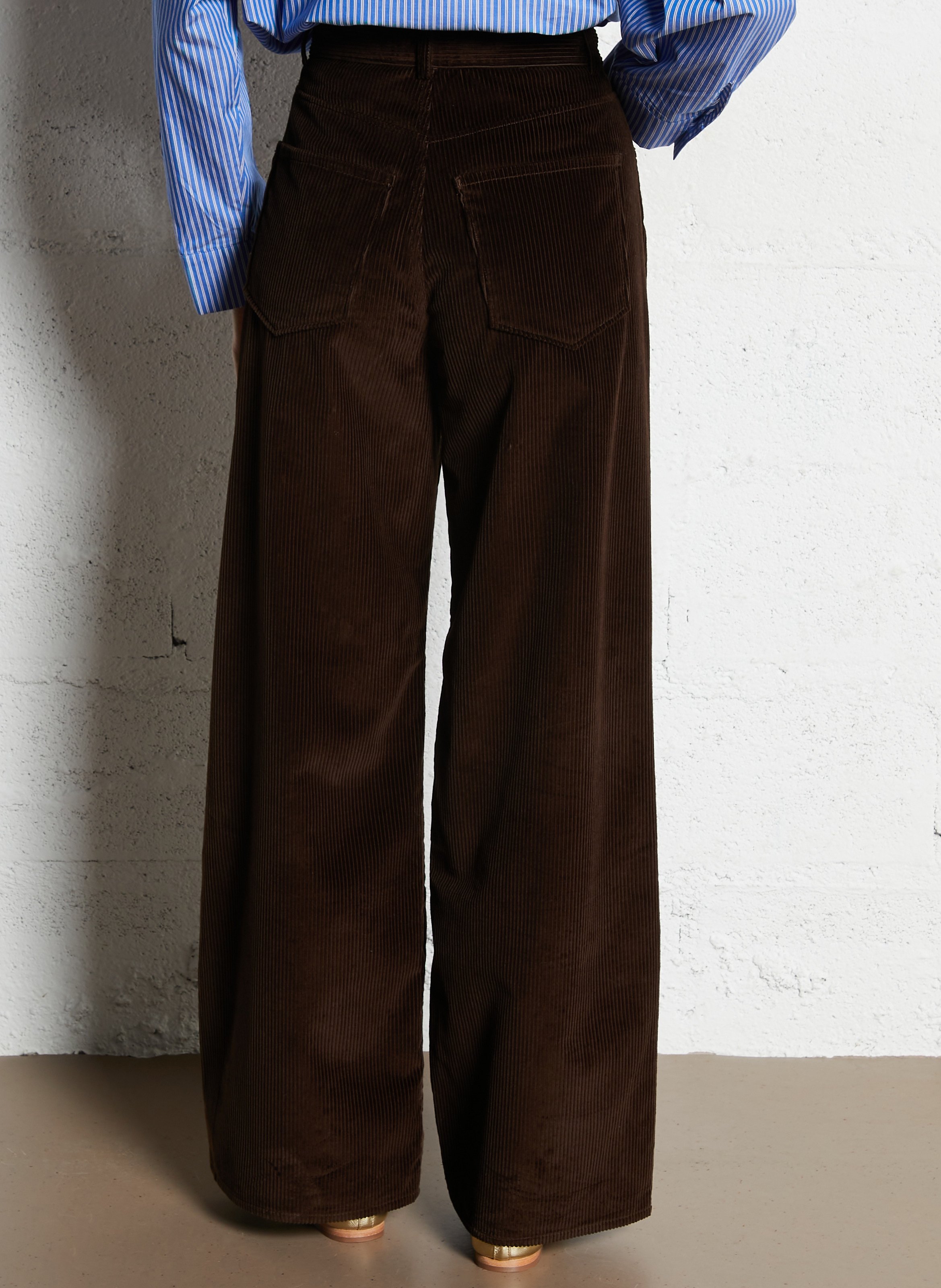 Wijde jeans SUZIE WINKLE Bruin