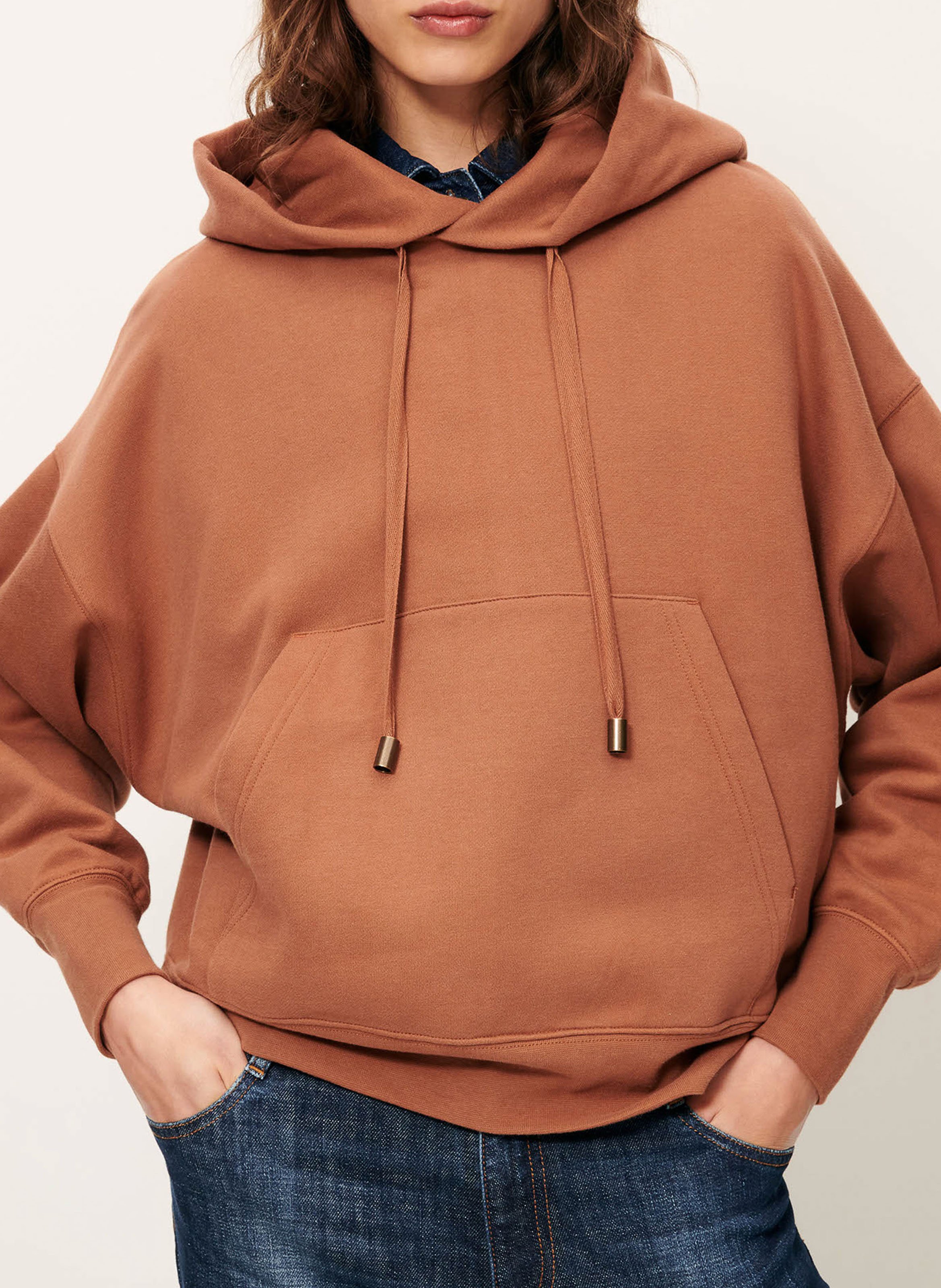 Sweat oversize à capuche en coton SESSUN