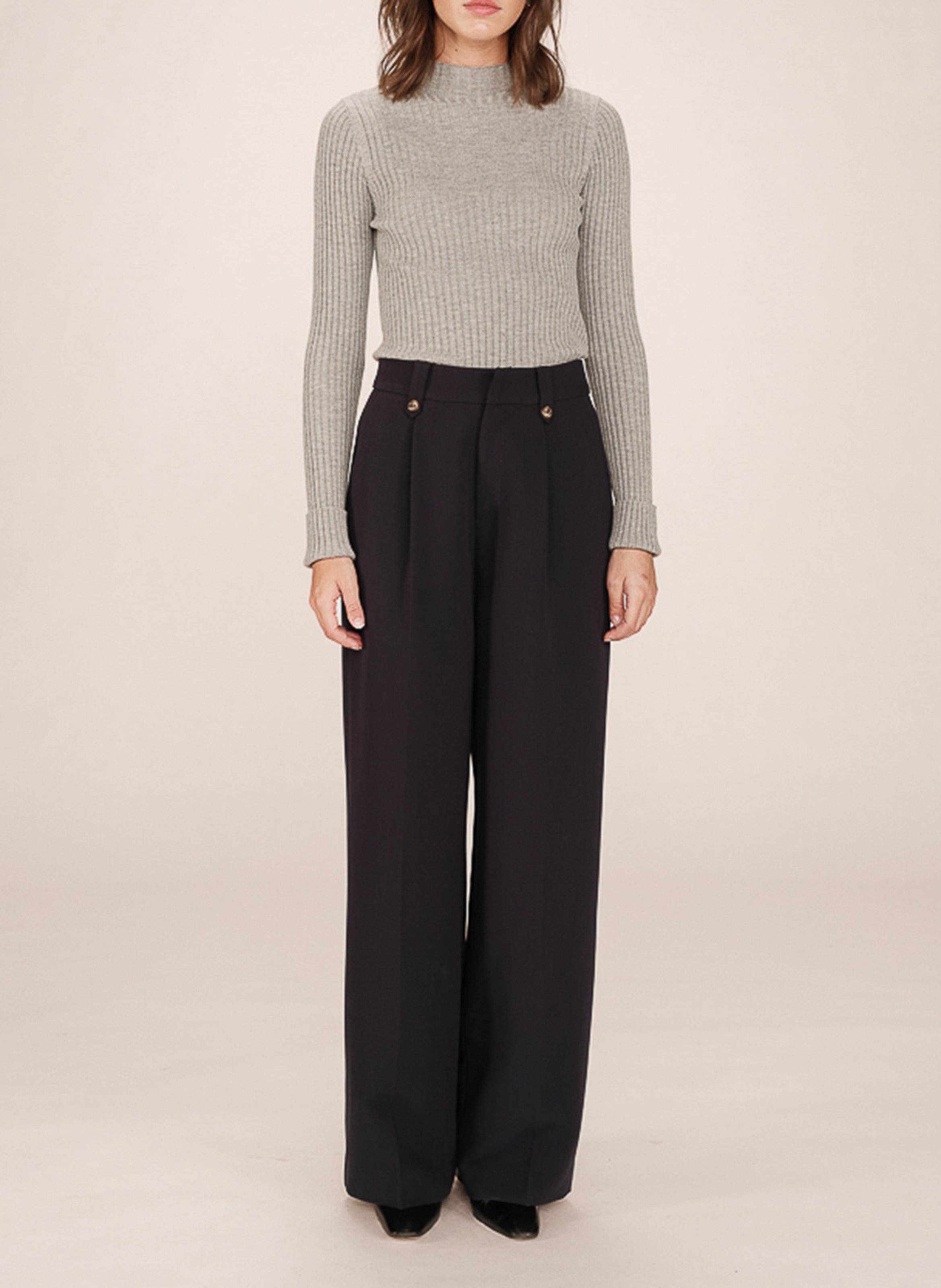 Straight suit pants GRACE ET MILA Blue