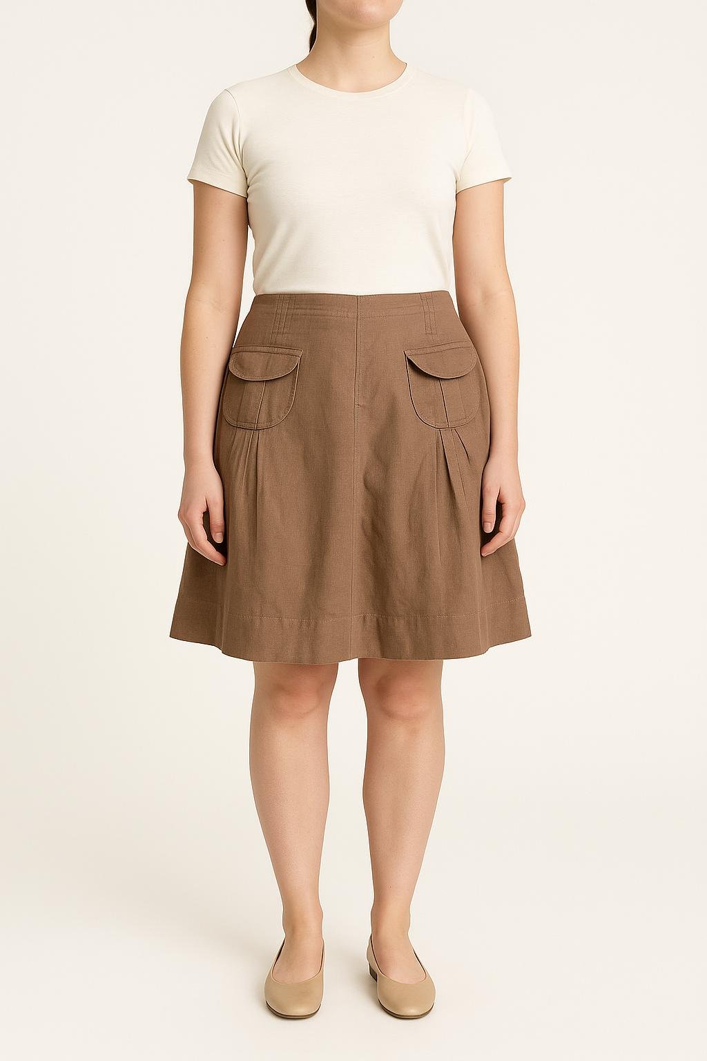 Short & midi skirt COMPTOIR DES COTONNIERS - Seconde main Beige