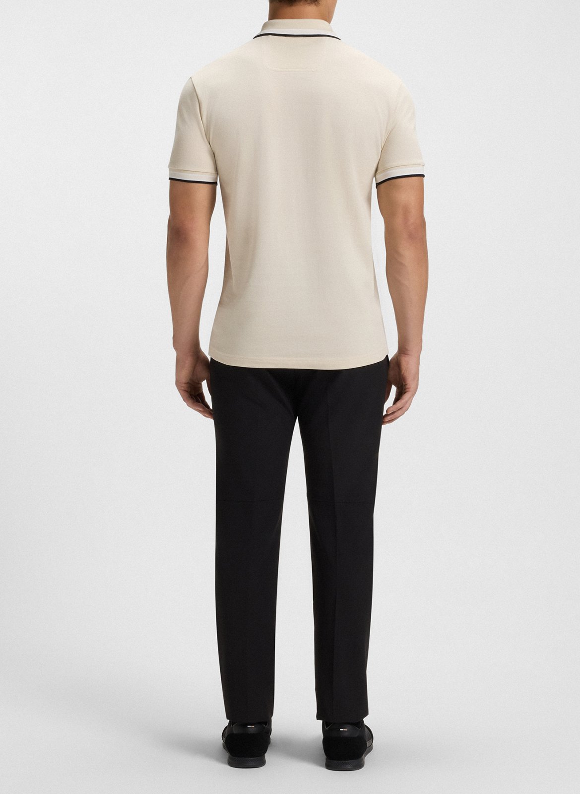 Regular-fit cotton polo shirt BOSS White