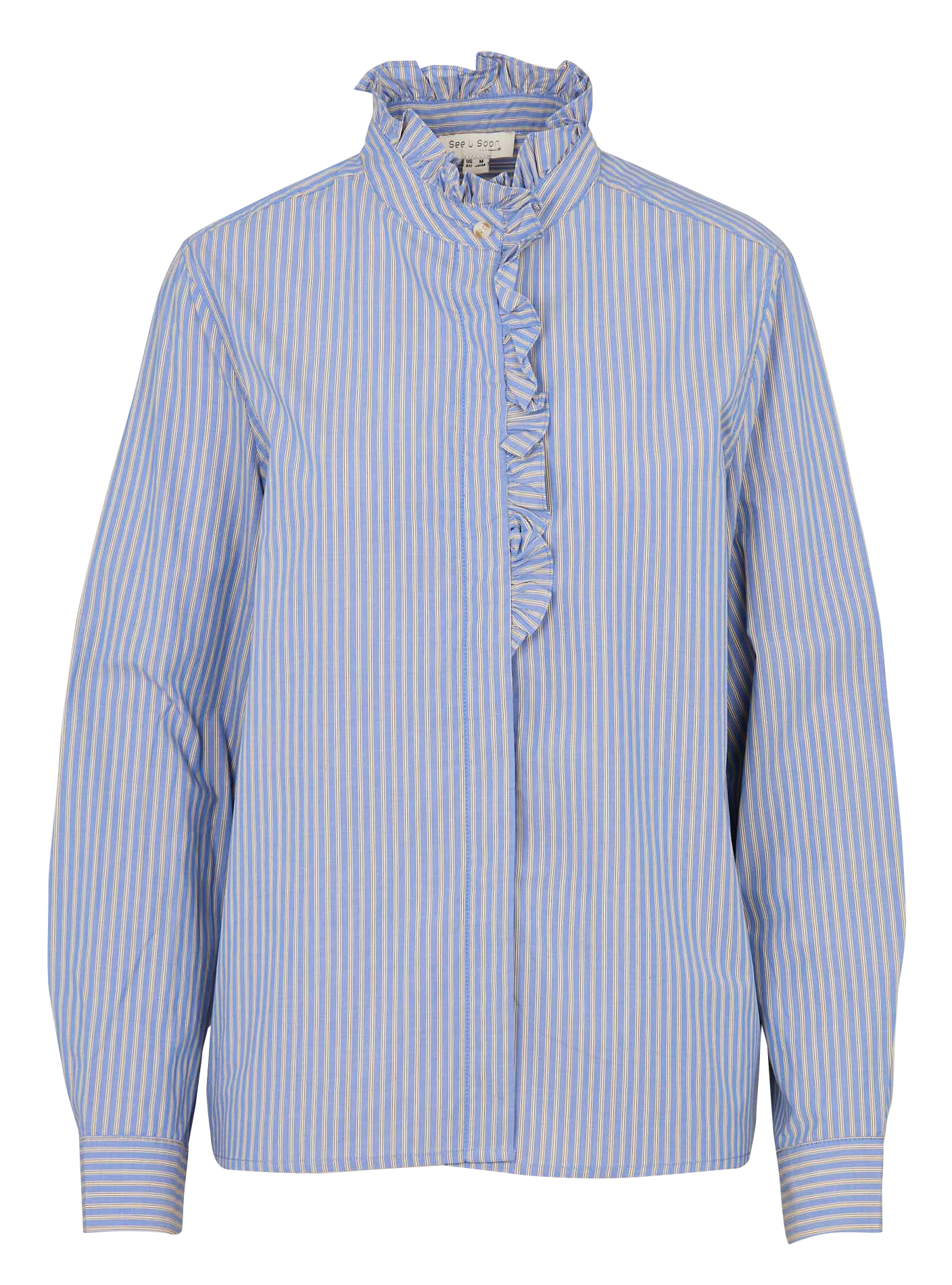 Alexandra dotted Swiss shirt SEE U SOON Blue