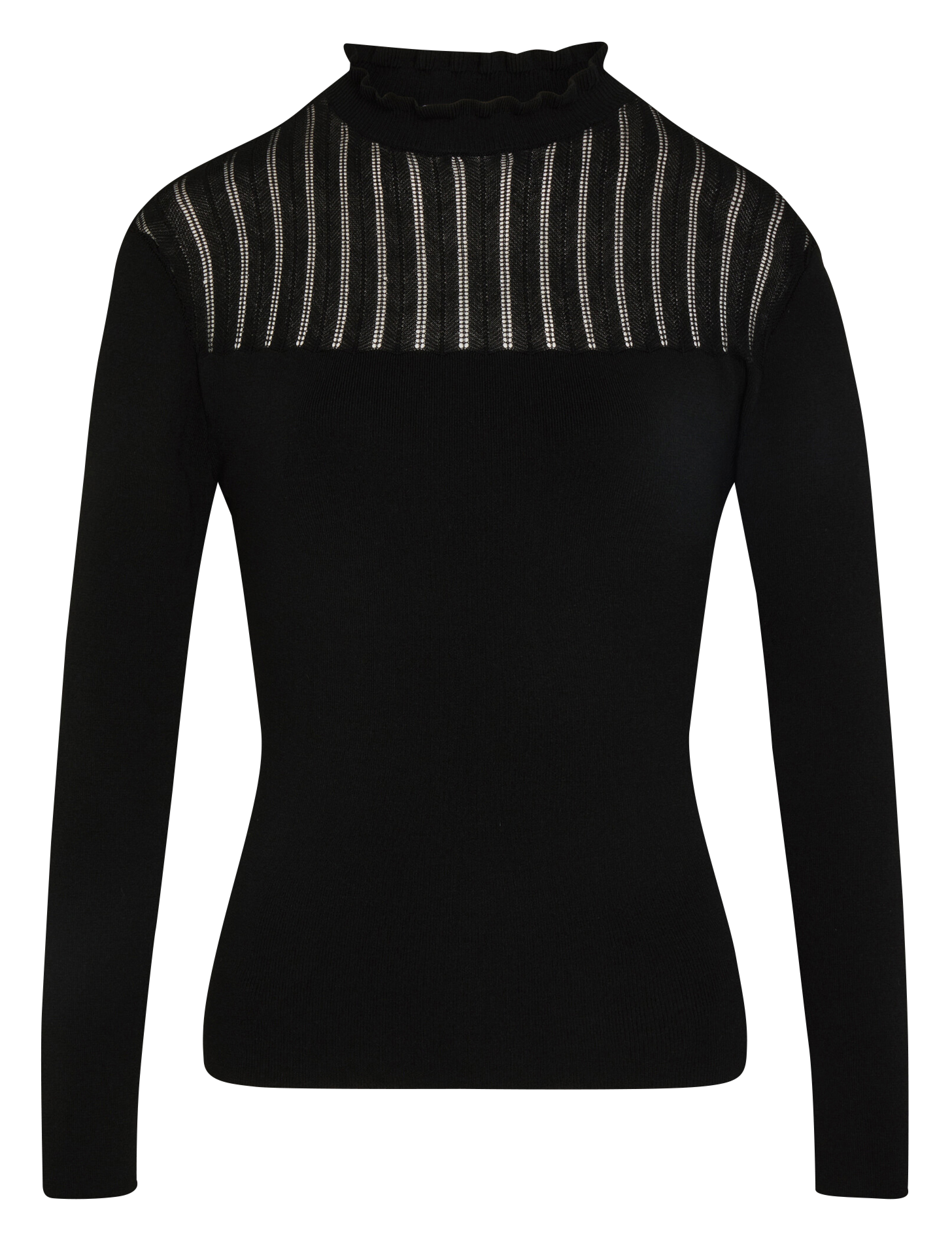 High-neck sweater MORGAN Black