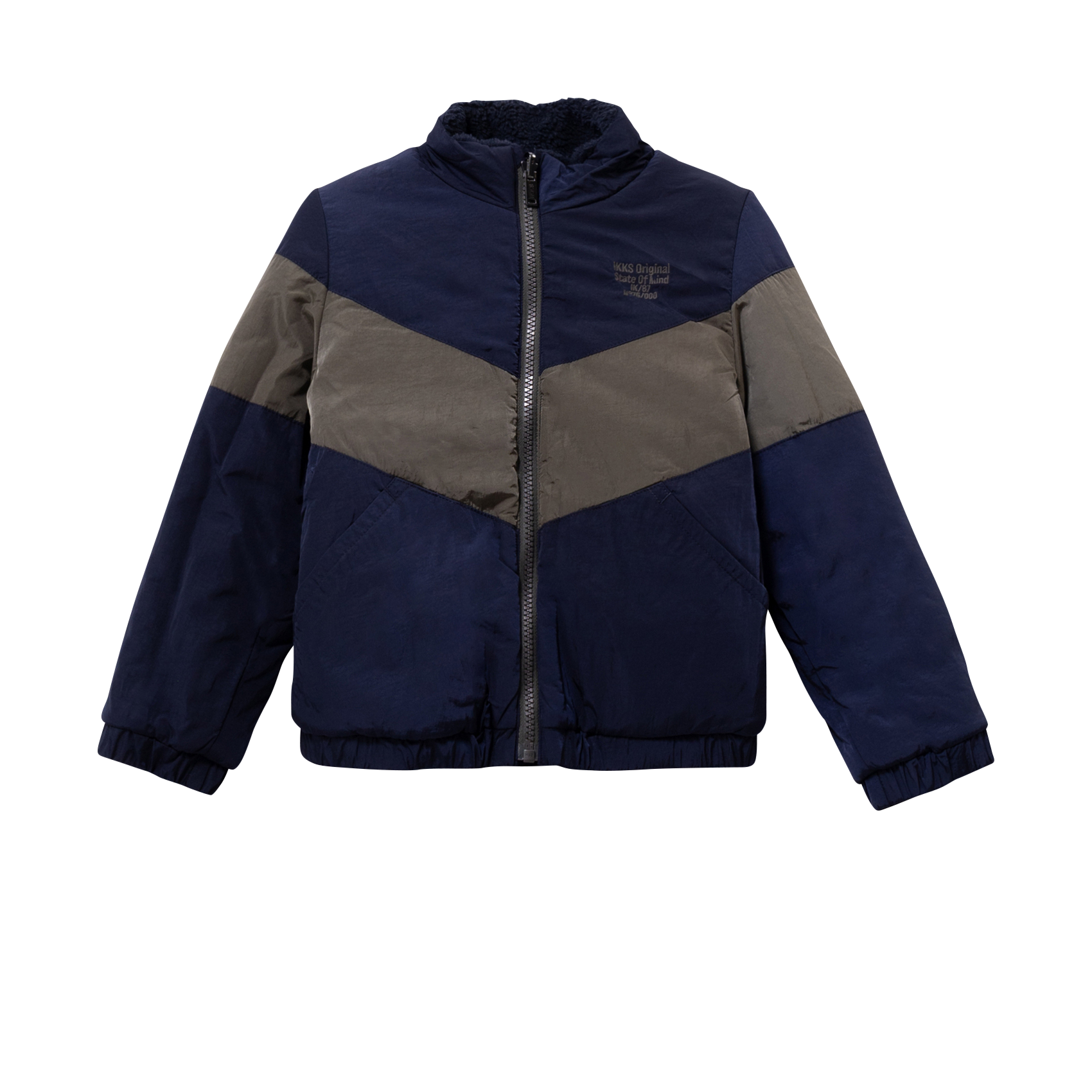 Parka 3-en-1 à capuche réversible IKKS JUNIOR Kaki