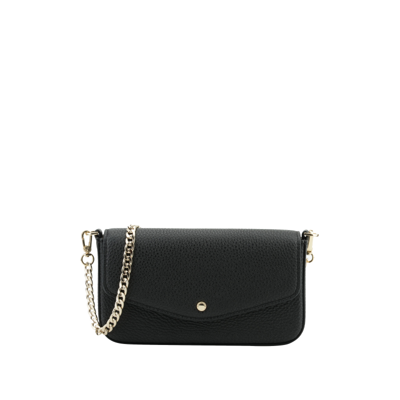 Club | Black clutch bag POURCHET Black