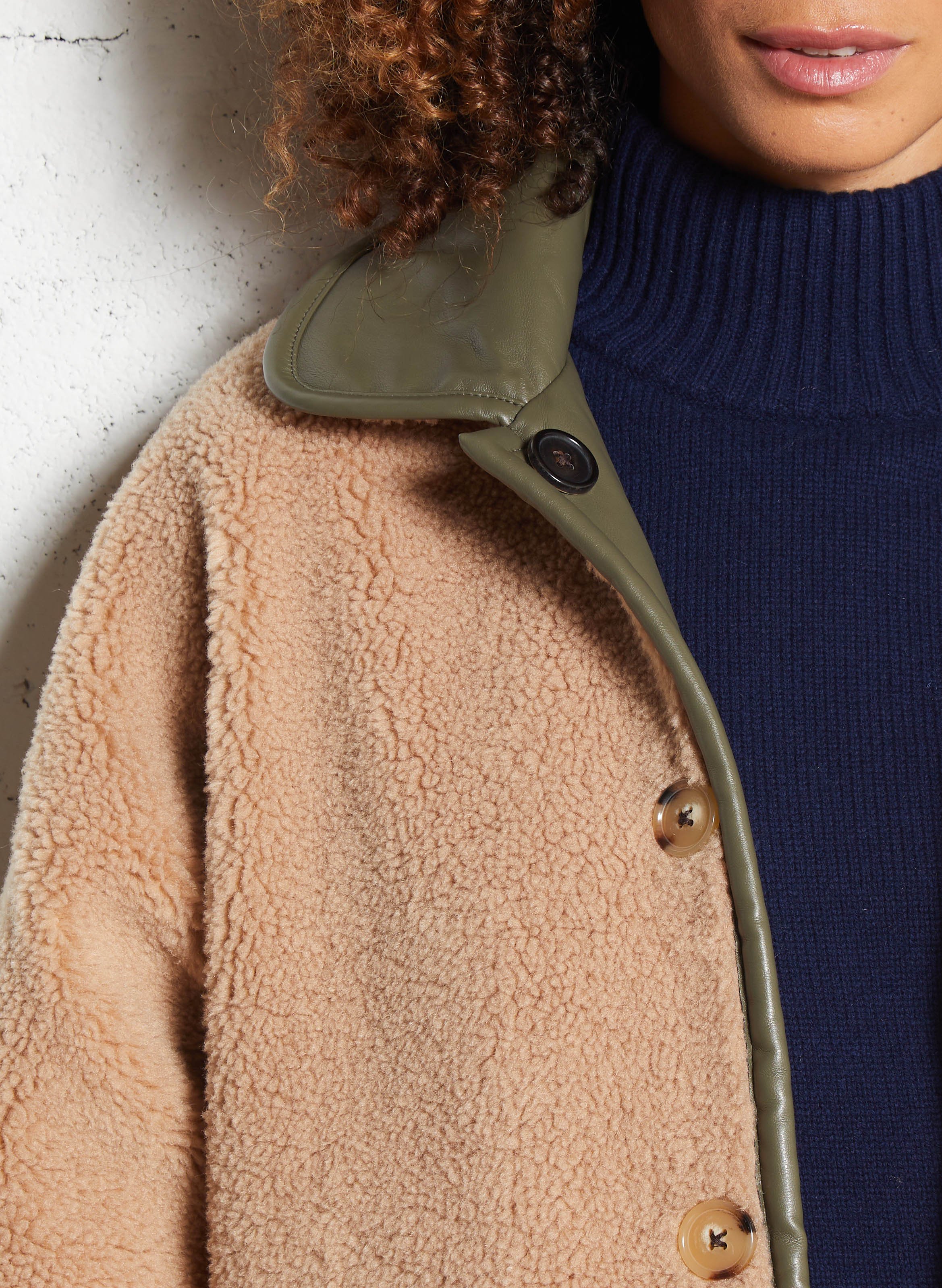 Jasje met overhemdkraag BELLEROSE Kaki