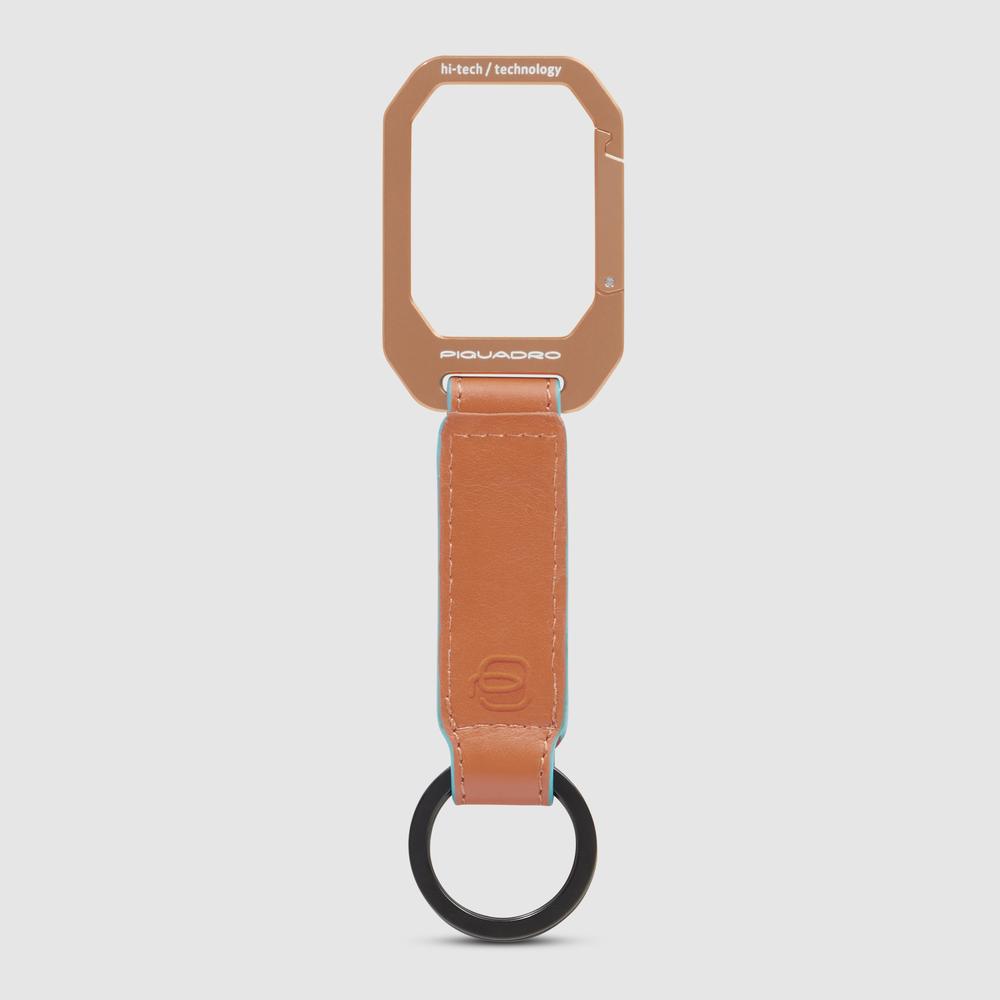 Asia leather keyring PIQUADRO Orange