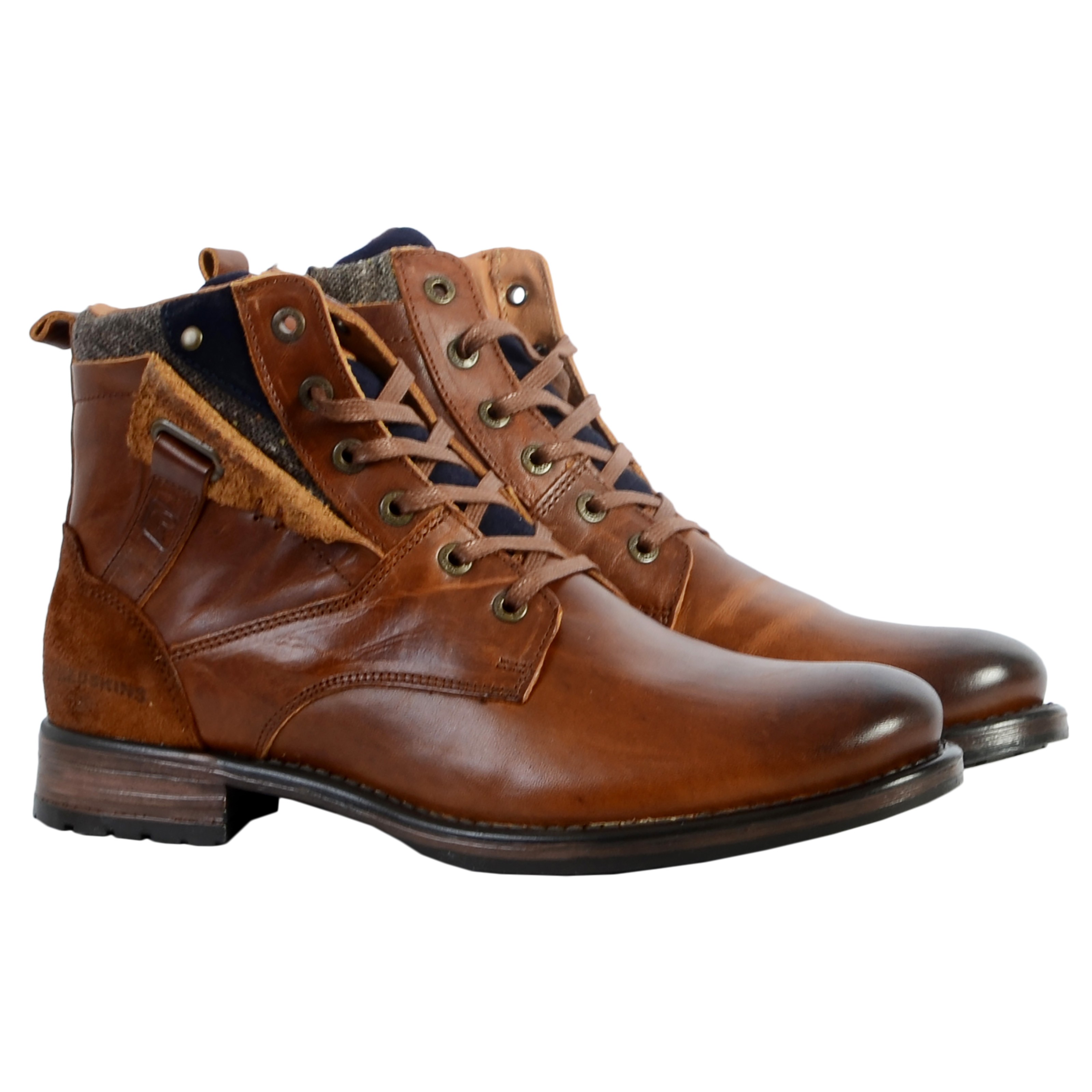 Leather ankle boot REDSKINS Brown