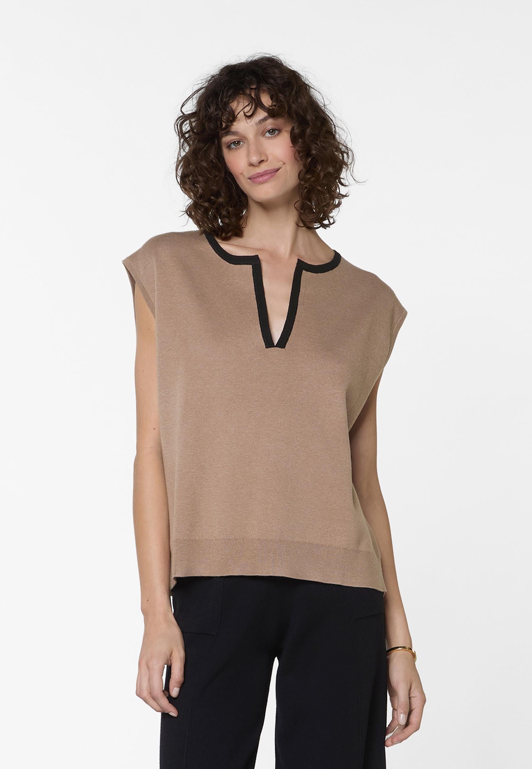 Short-sleeved sweater RODIER Brown