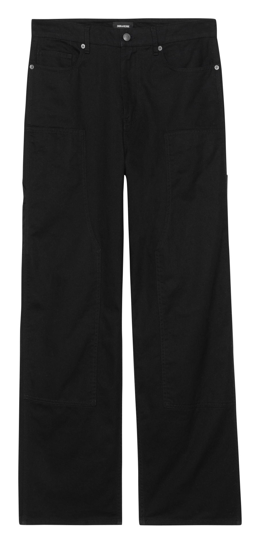 Pantalon large en coton ZADIG&VOLTAIRE Noir